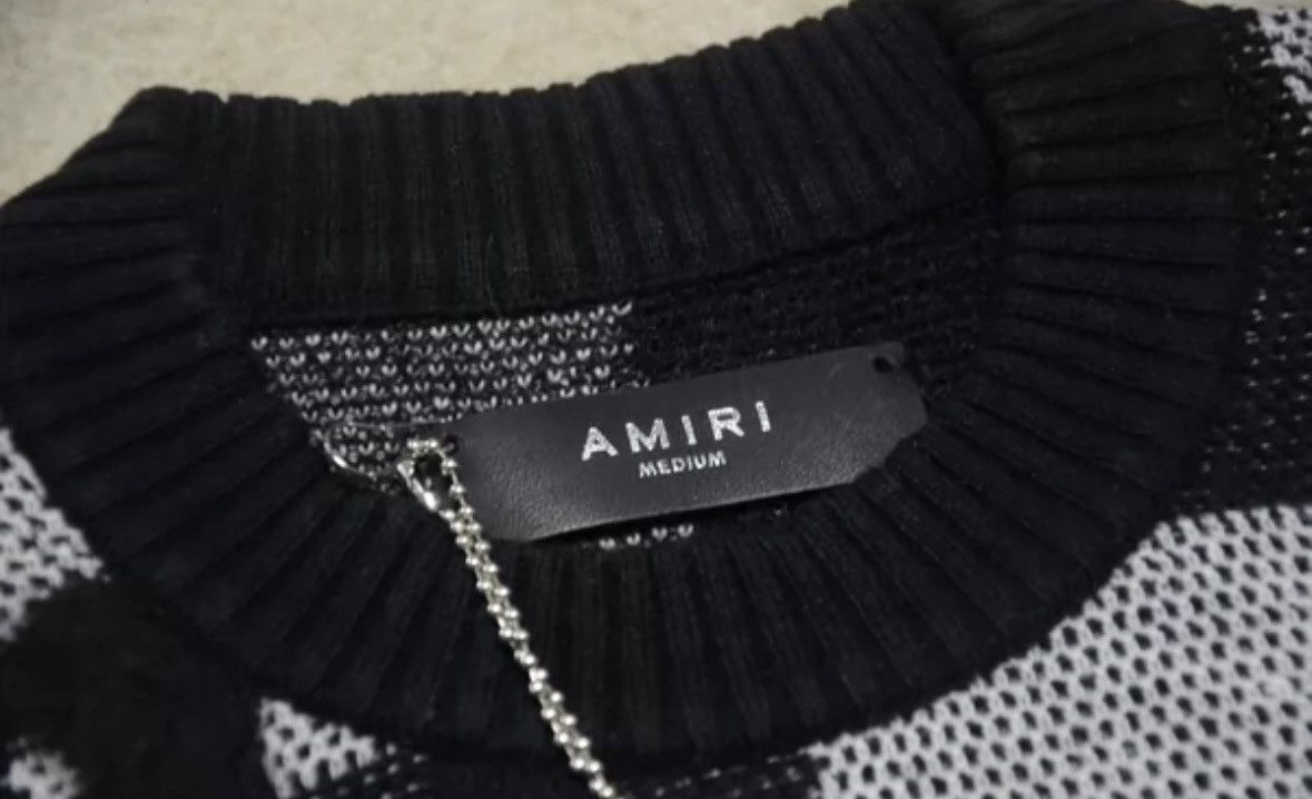 Amiri Amiri checkerboard plush logo sweater 2412-Nextarrow Size US S / EU 44-46 / 1 - 6 Thumbnail