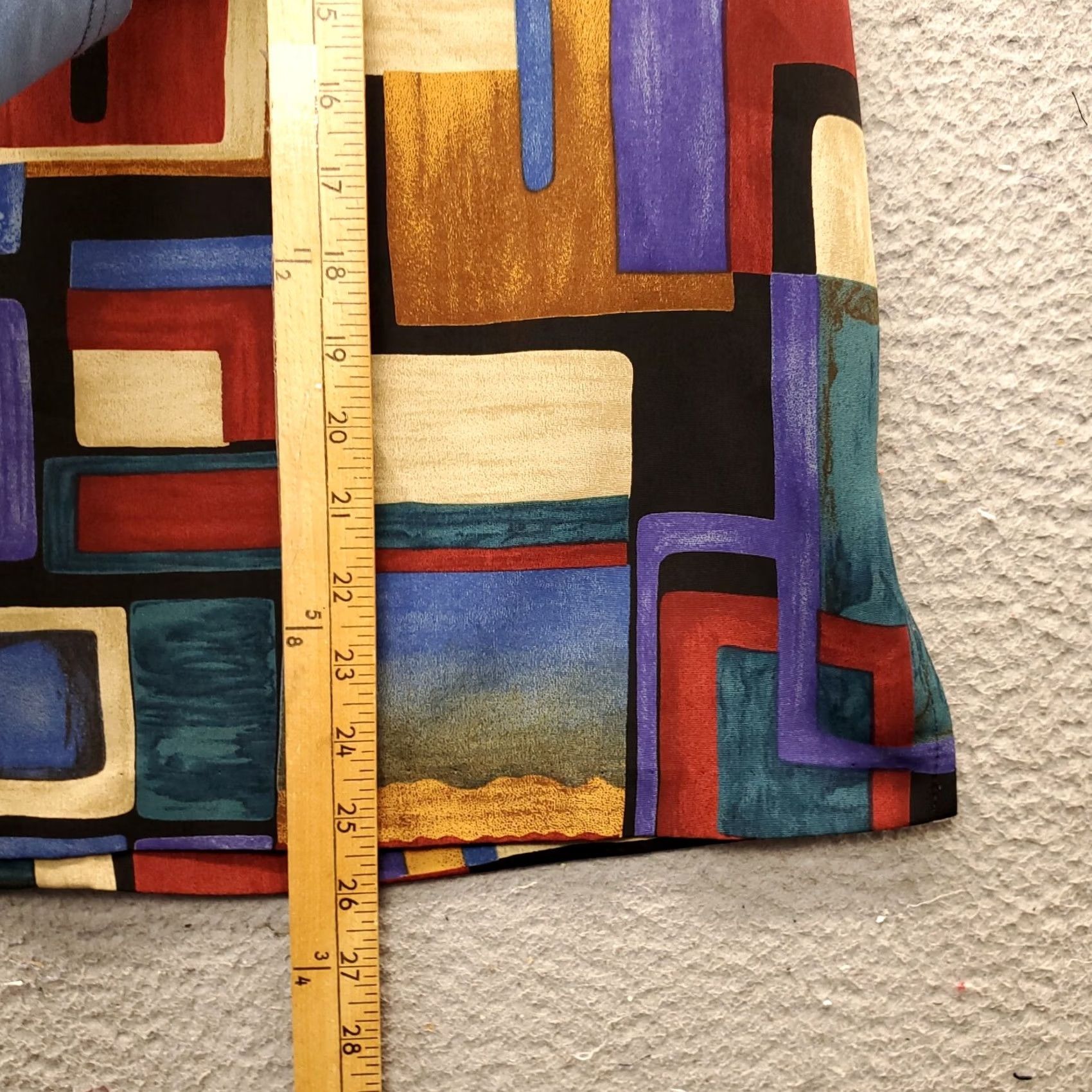 Asics Nancy II Shirt Women Size 12 Multicolor Geometric Crew Neck Slit Back Zip - Basic Casual Blouse Size XL / US 12-14 / IT 48-50 - 4 Thumbnail