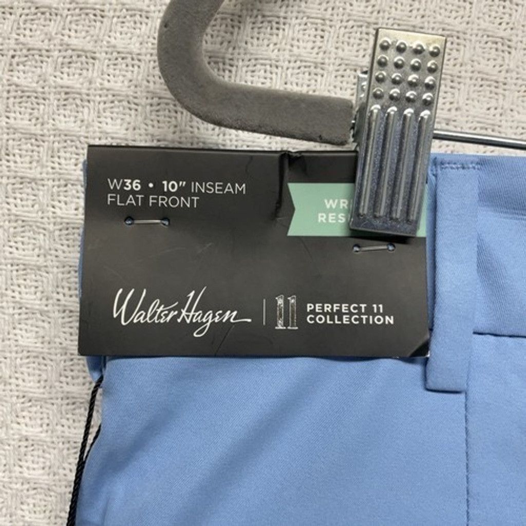 Other NWT Walter Hagen 11 Flat Front Golf Shorts Men 36”x10” Size US 36 / EU 52 - 5 Thumbnail