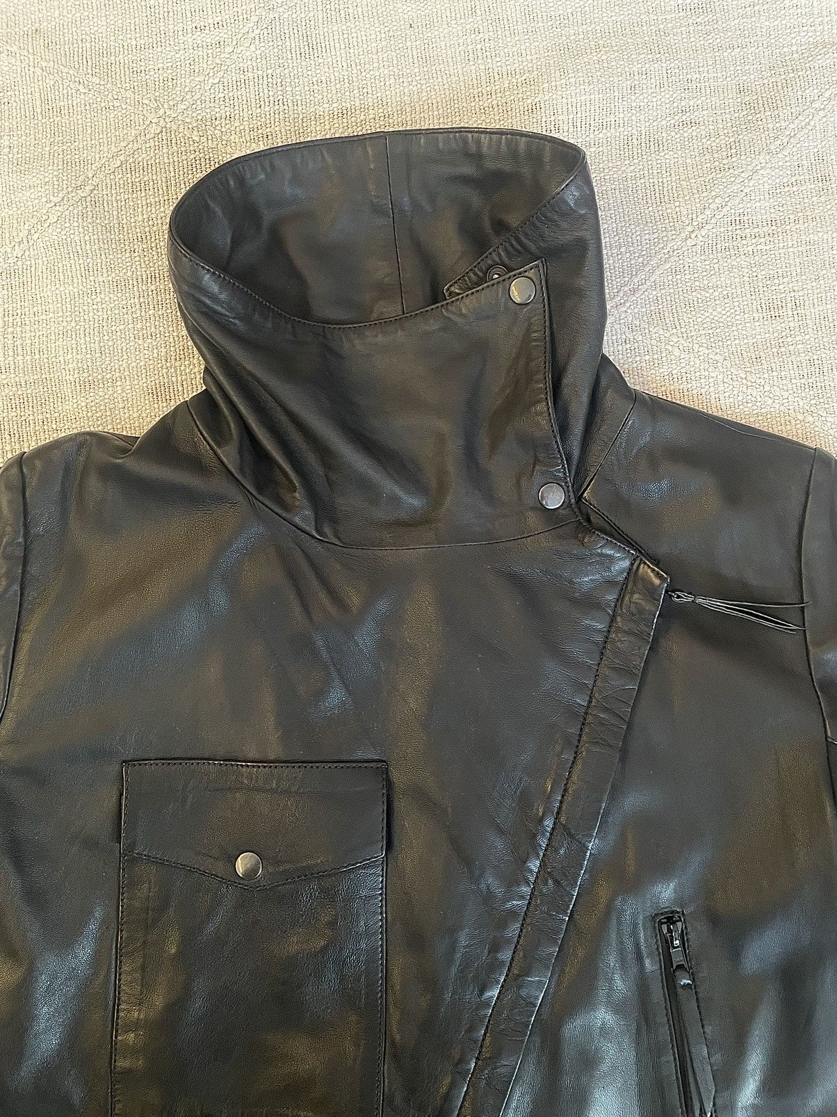 Vintage Avantgarde/Rick Owens Inspired asymmetrical Leatherjacket Size US M / EU 48-50 / 2 - 9 Thumbnail