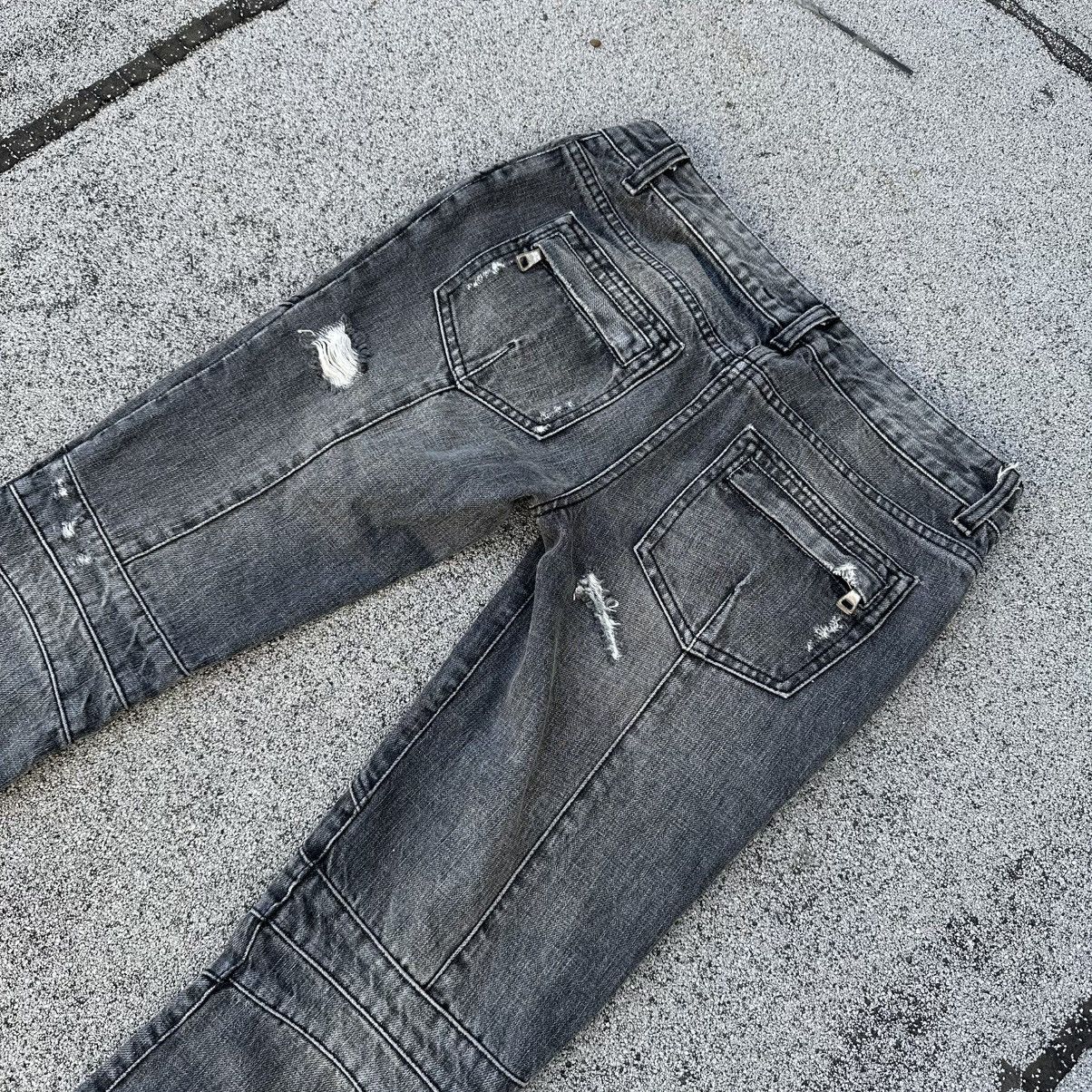 Balmain Balmain distressed flared jeans with buttons Size 30" / US 8 / IT 44 - 3 Thumbnail