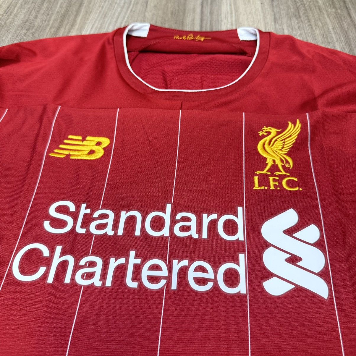 New Balance Liverpool 19/20 Longsleeves home shirt #8 Gerrard Size US XL / EU 56 / 4 - 3 Thumbnail