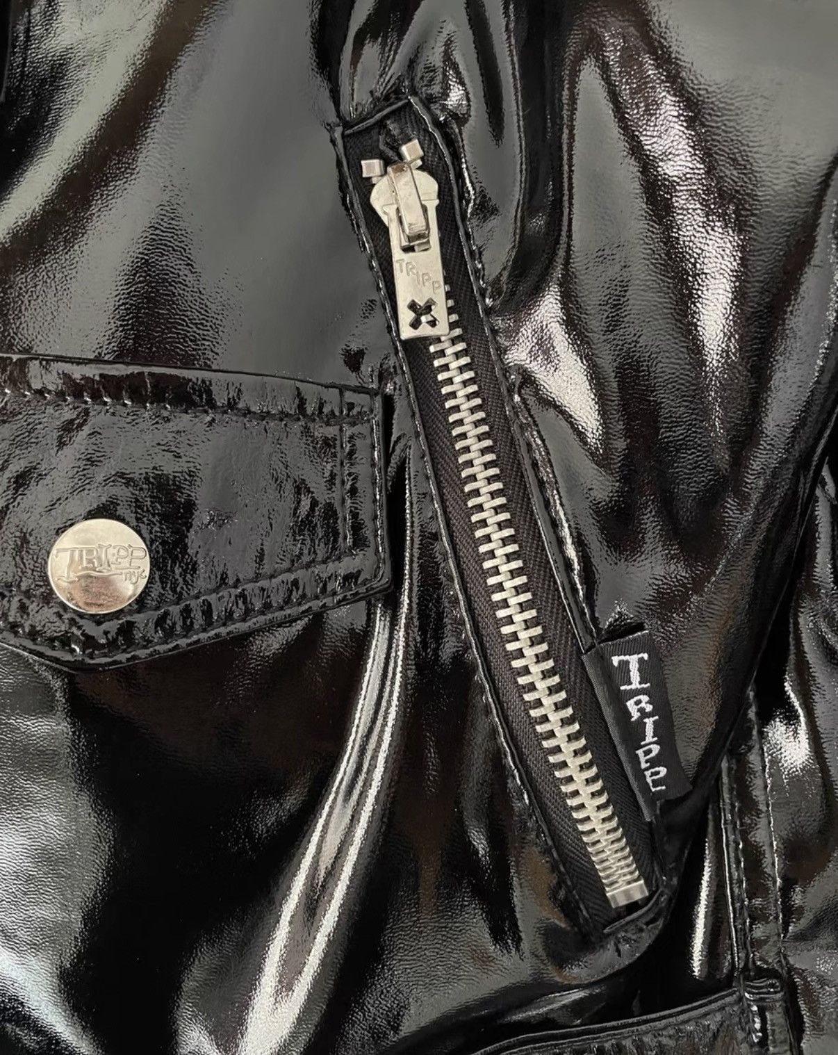 Tripp NYC Tripp nyc Patent Leather Jacket Size US S / EU 44-46 / 1 - 3 Thumbnail