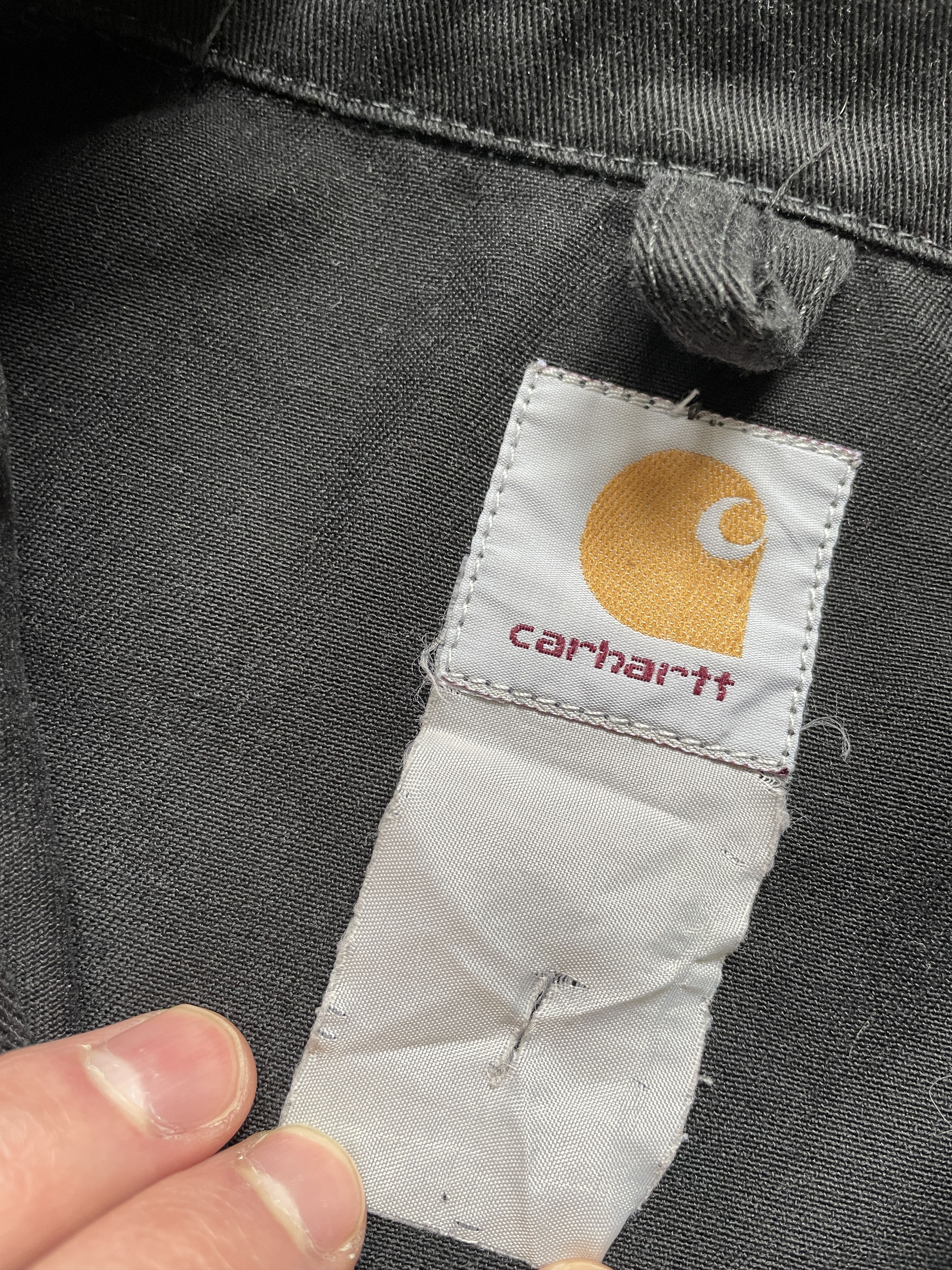 Carhartt VINTAGE CARHARTT BLACK DETROIT OVERSHIRT JACKET Size US L / EU 52-54 / 3 - 5 Thumbnail