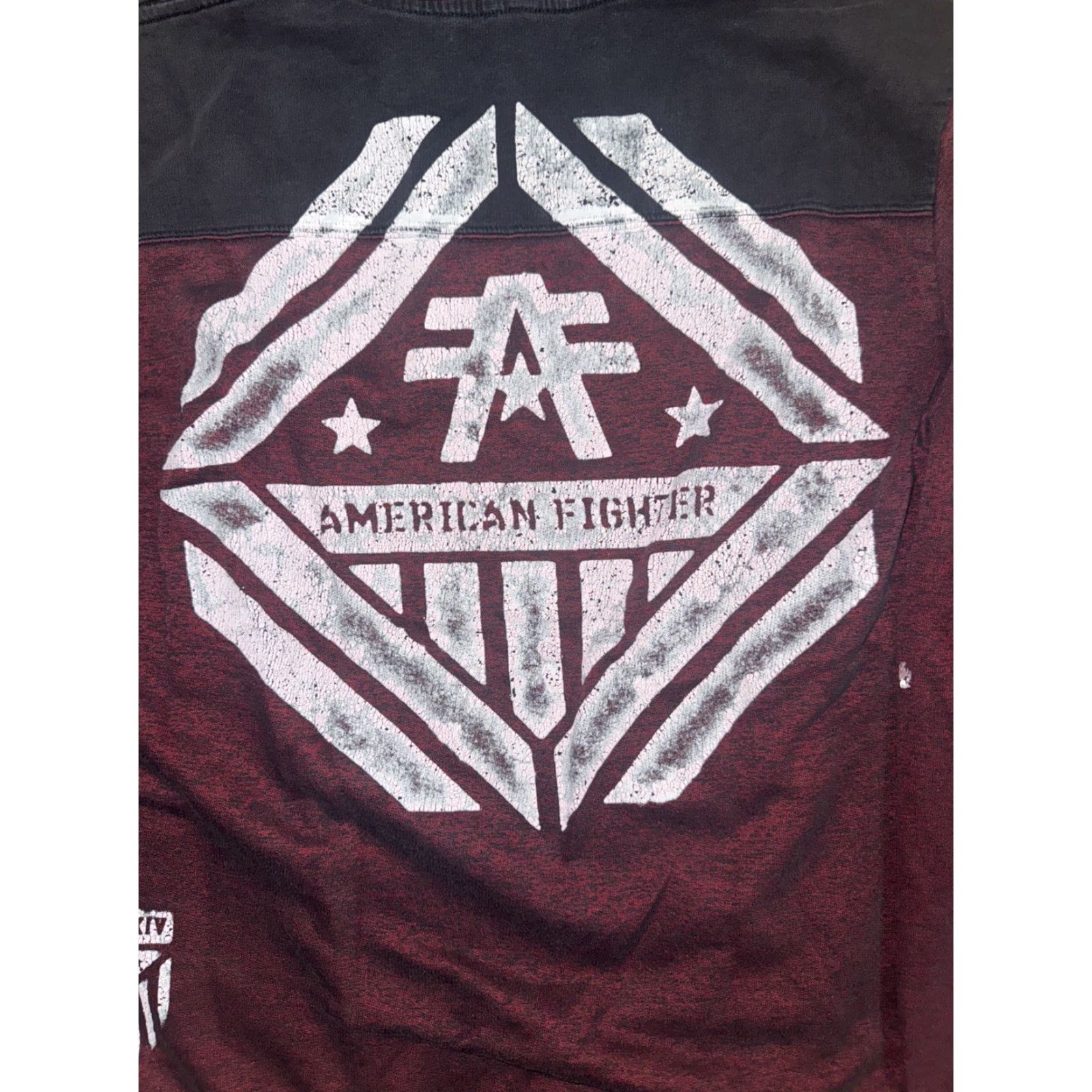 Vintage VINTAGE American Fighter Training Division Hoodie Red S 20x26 Gym Pullover Sweater Mens Size US S / EU 44-46 / 1 - 6 Thumbnail