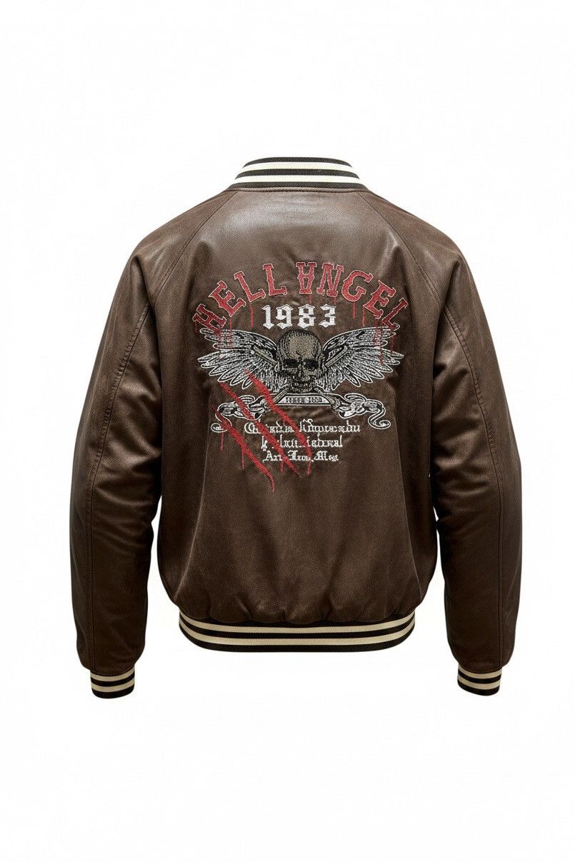 Japanese Brand Third Row 🇯🇵 ‘Hell Angel” Embroidered Skull Souvenier Jacket Size US M / EU 48-50 / 2 - 2 Thumbnail