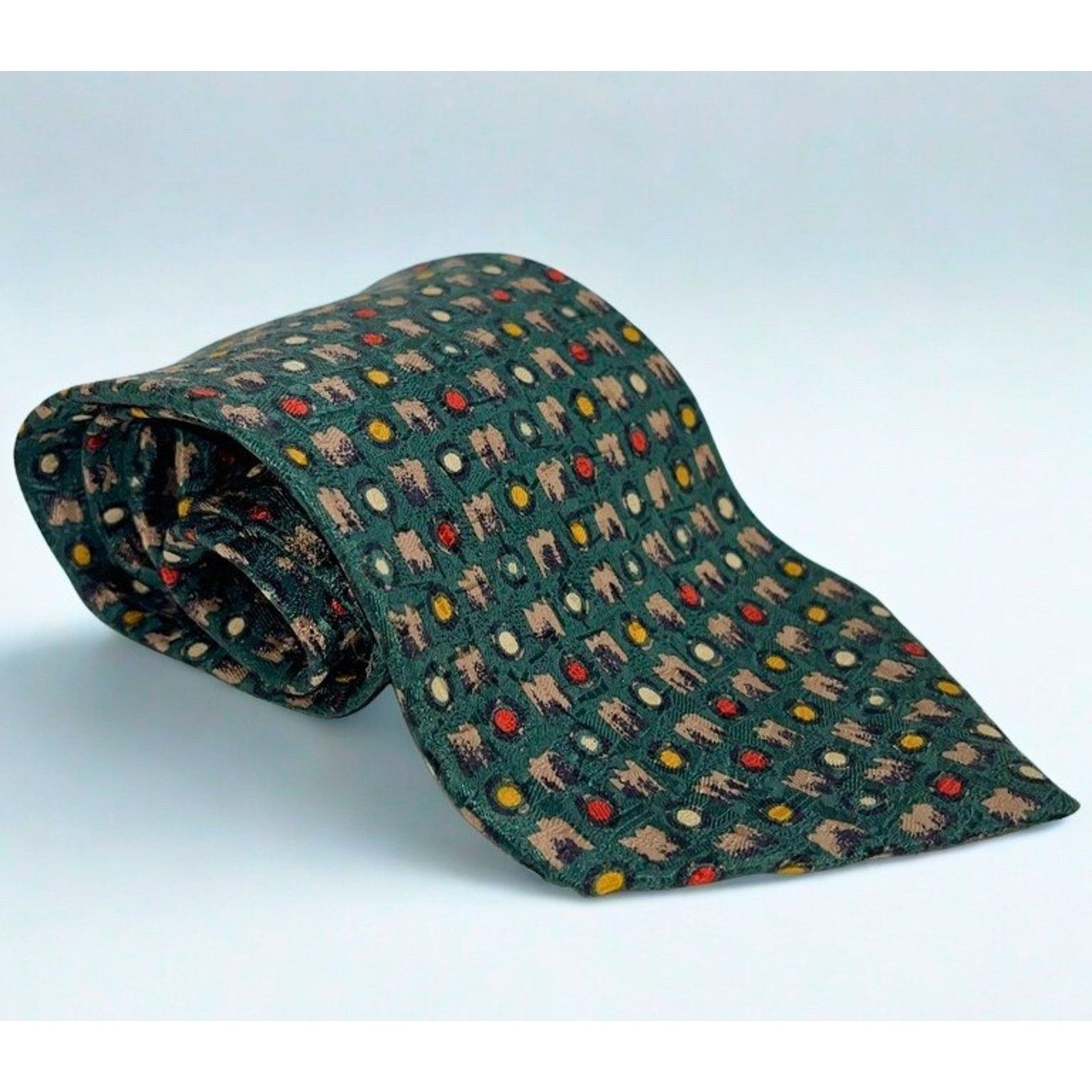 Ermenegildo Zegna Ermenegildo Zegna Soft 100% Silk Tie Abstract Geometric Size ONE SIZE - 3 Thumbnail