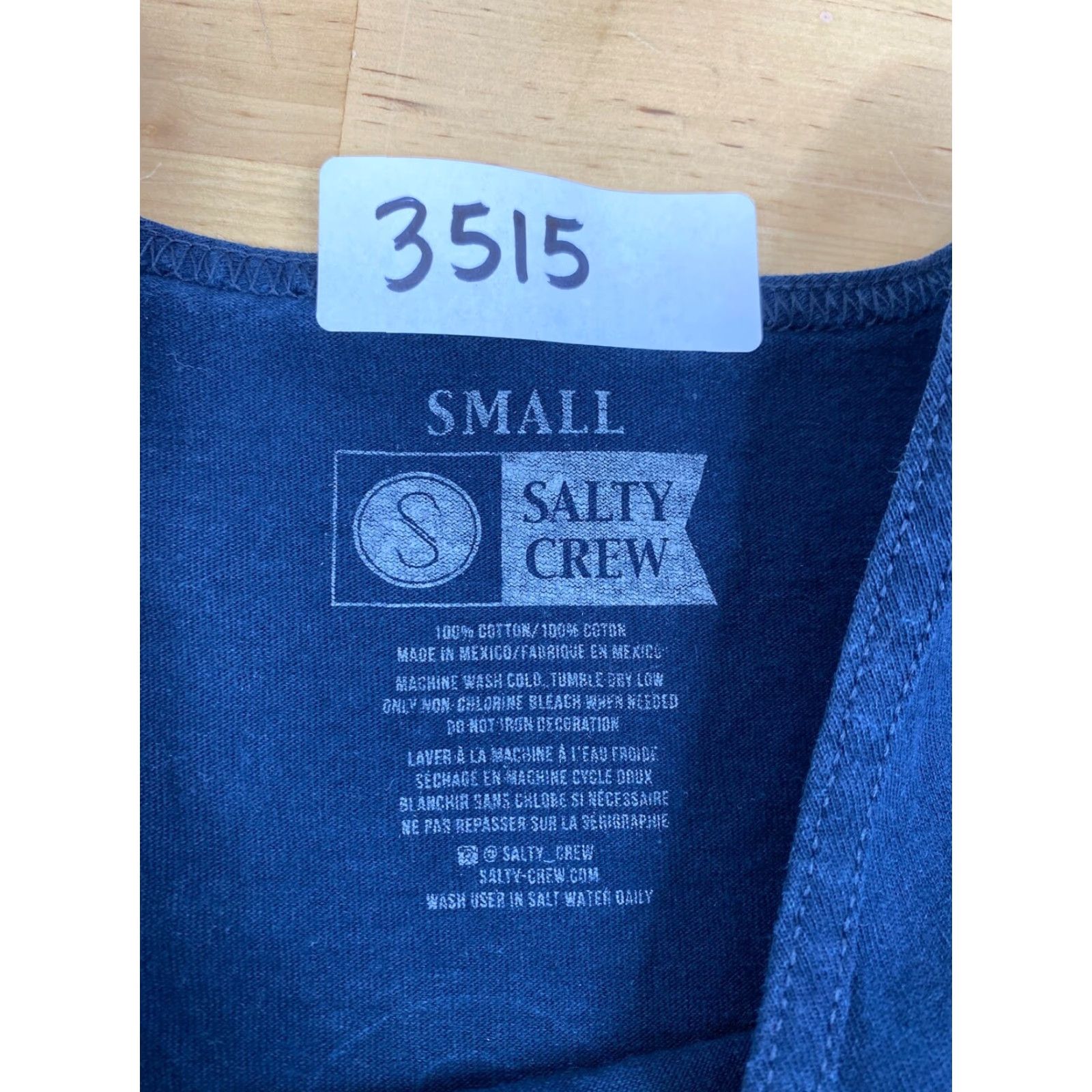 Vintage Salty Crew Tank Top Blue Small Men Sleeveless T-Shirt Fishing Tuna Thrill Seekers And Risk Takers Size US S / EU 44-46 / 1 - 3 Thumbnail