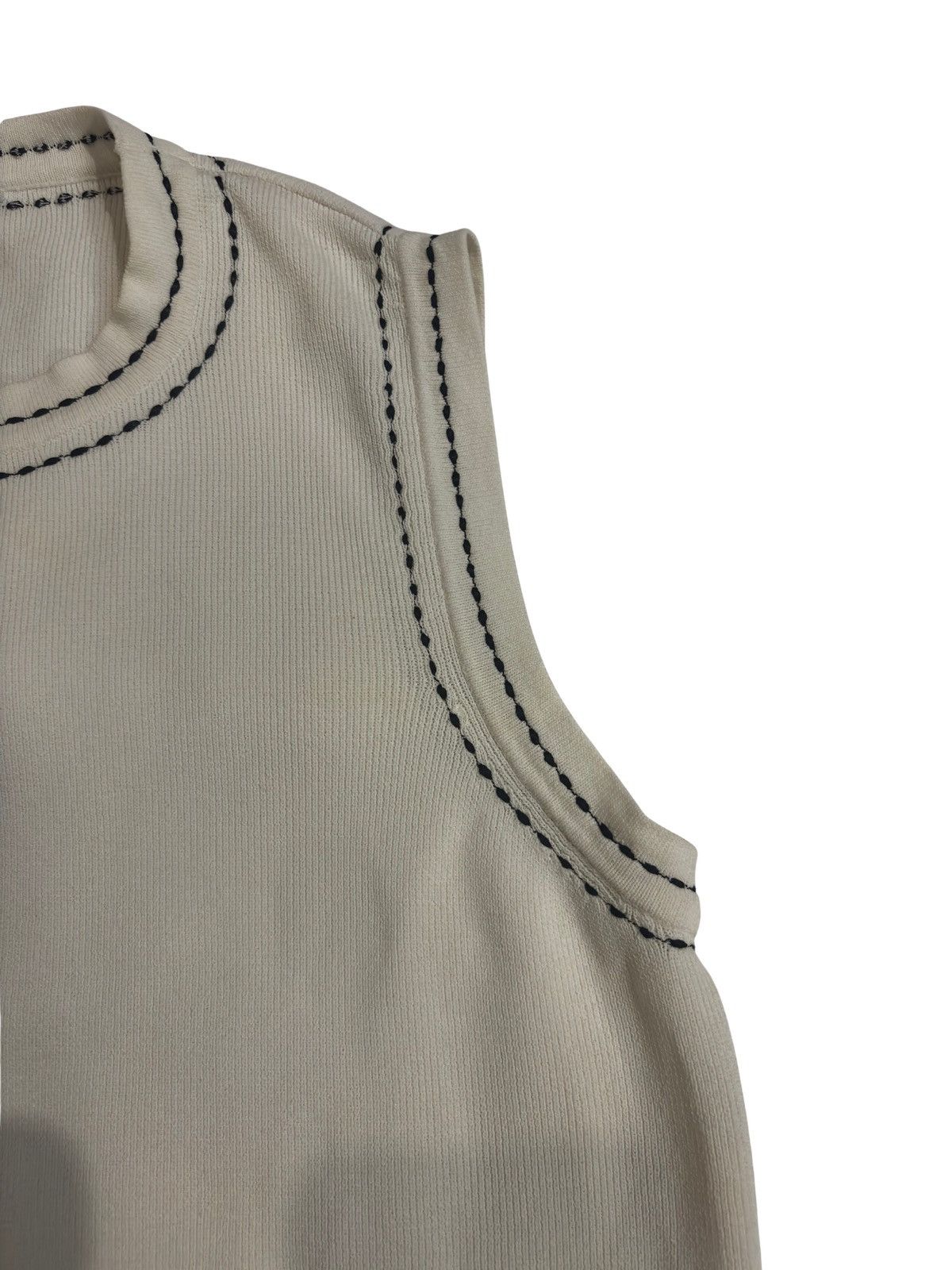 Other Women’s white Tank Top.wt4047 Size XS / US 0-2 / IT 36-38 - 3 Thumbnail