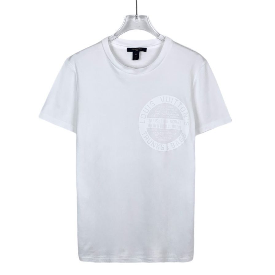 Louis Vuitton Louis Vuitton White T-Shirt With Trunks & Bags Logo Print Ma Size US M / EU 48-50 / 2 - 1 Thumbnail