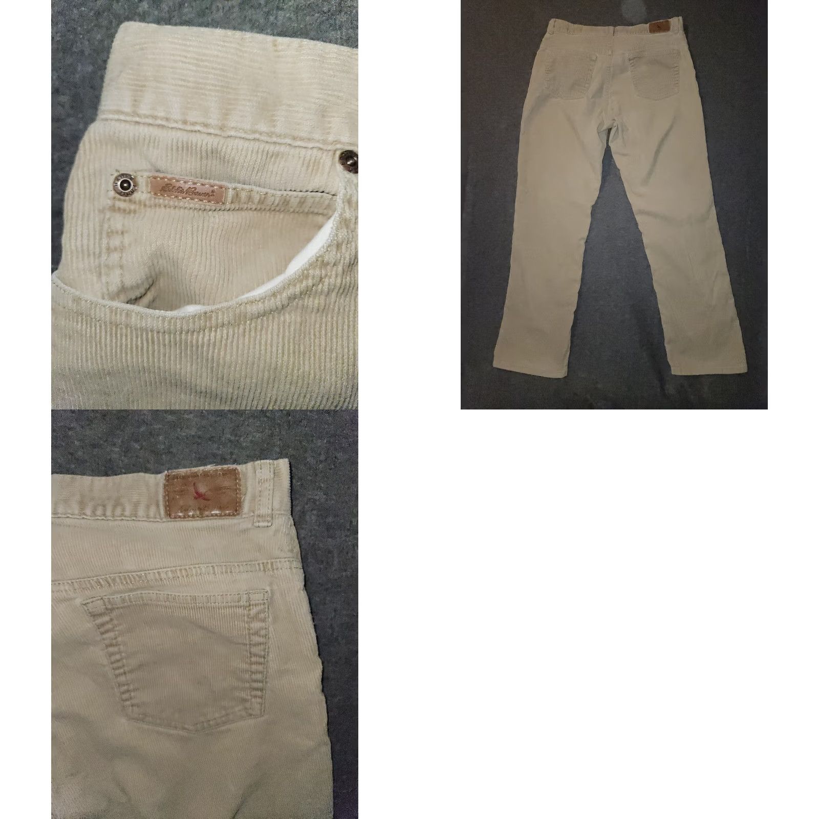 Eddie Bauer VINTAGE Eddie Bauer Corduroy Pants Womens 12 Tan Mid Rise Straight Leg Stretch Chino 90s Nature Preppy Mens Womens Girls Boys Size 34" / US 12 / IT 48 - 8 Thumbnail