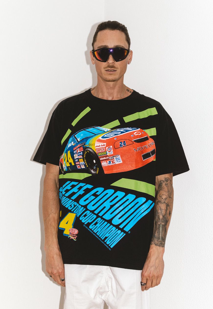 Rap Tees × Vintage 90s Jeff Gordon Nutmeg Racing Graphic Shirt - Racing Tee Size US XXL / EU 58 / 5 - 1 Thumbnail