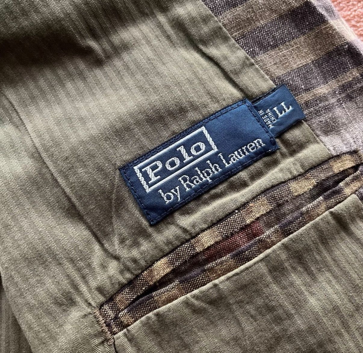 Polo Ralph Lauren Ralph Lauren Polo RL Linen Plaid Trench Coat K22 Size US L / EU 52-54 / 3 - 7 Thumbnail