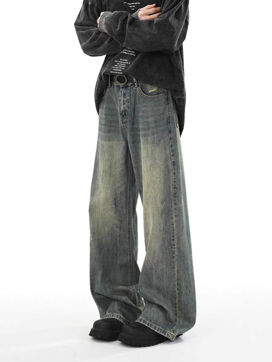 Designer × Jean × Vintage High street Y2K hip hop baggy wash jeans Size US 30 / EU 46 - 4 Thumbnail