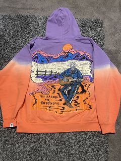 Orange & Purple Neon Eternal Logo Hoodie