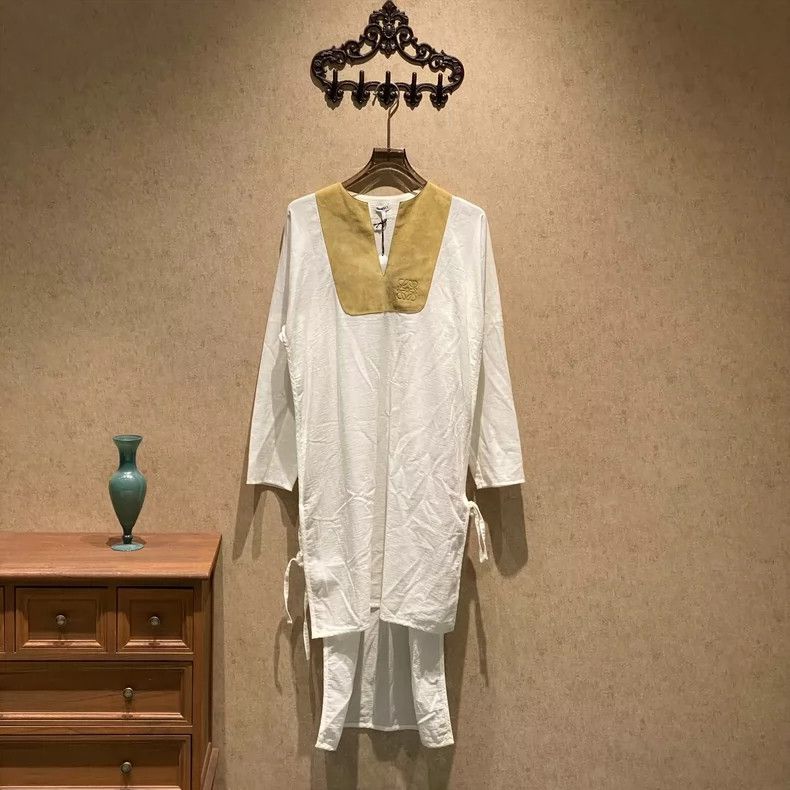 Loewe Loewe White Paneled Logo Dress XS Size XS / US 0-2 / IT 36-38 - 1 Thumbnail