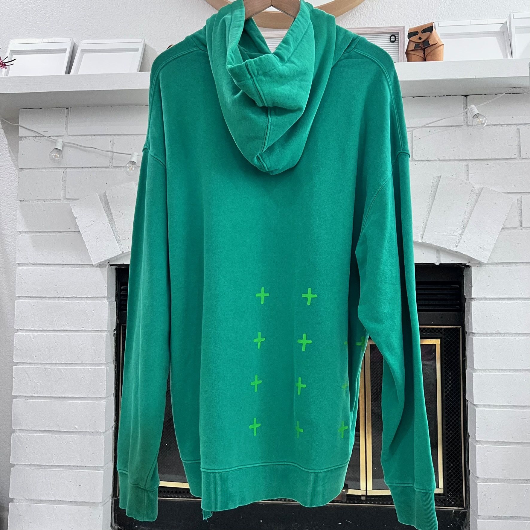 Ksubi Ksubi Back Logo Green Drawstring Hoodie Size US XL / EU 56 / 4 - 1 Thumbnail