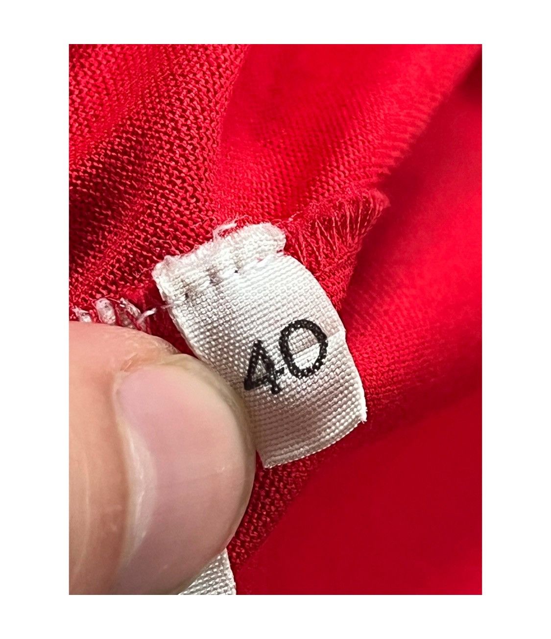 Celine Vintage Celine Paris Red Tshirt with a navy panel Emroidered Size US M / EU 48-50 / 2 - 4 Thumbnail