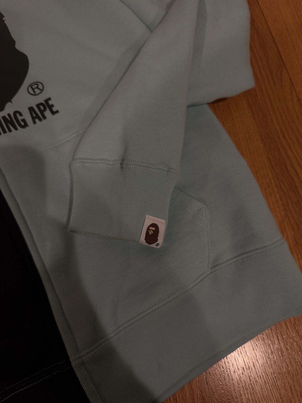 Bape BAPE half and half full zip holdie blue/teal and black split Size XS / US 0-2 / IT 36-38 - 5 Thumbnail