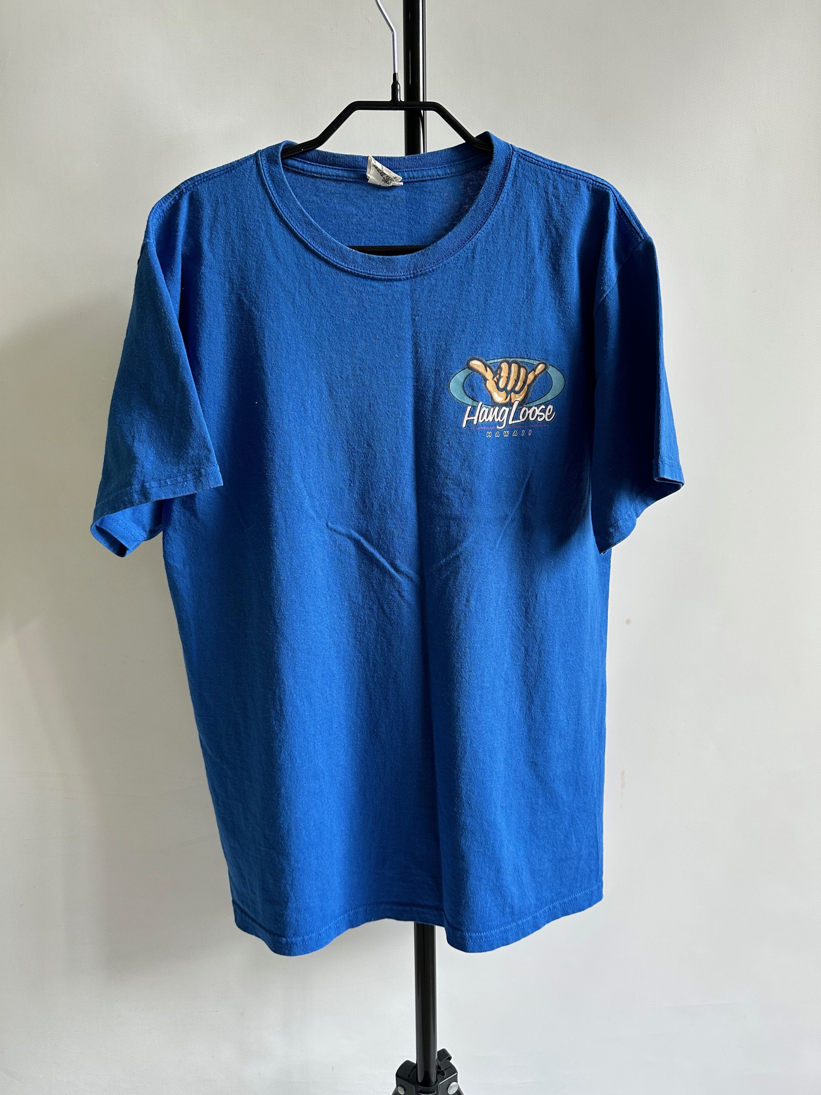 Anvil Anvil Hang Loose Hawaii Surf style t shirt blue Size US M / EU 48-50 / 2 - 2 Thumbnail