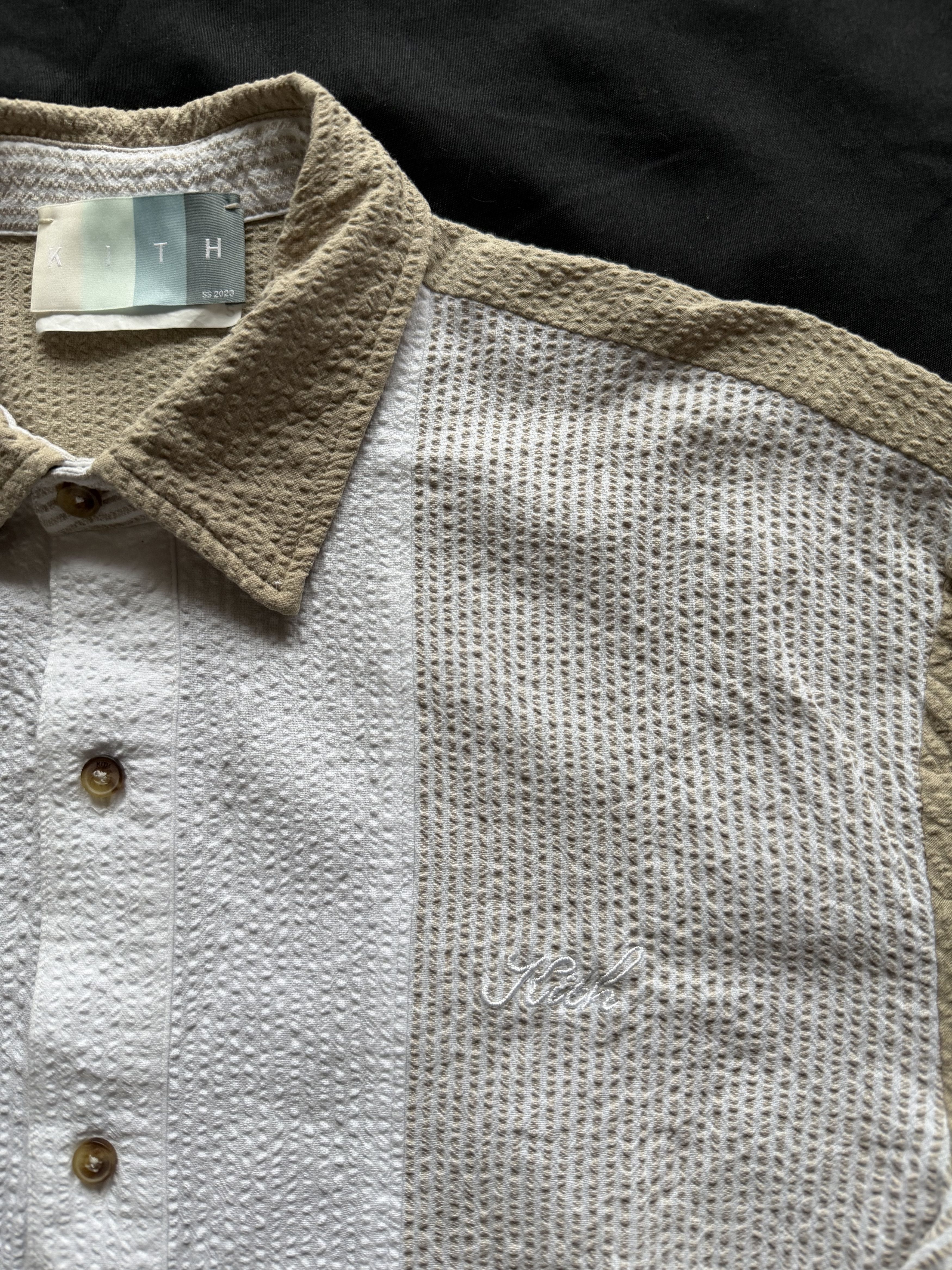 Kith Kith Vista Seersucker Paneled Button-down ‘Canvas’ Size US S / EU 44-46 / 1 - 4 Thumbnail
