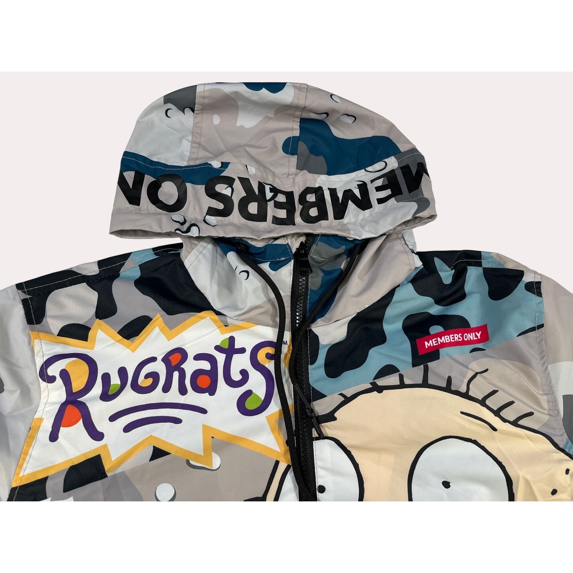 Members Only Members Only X Nickelodeon Men's Grey Camo Rugrats Windbreak Size US M / EU 48-50 / 2 - 3 Thumbnail