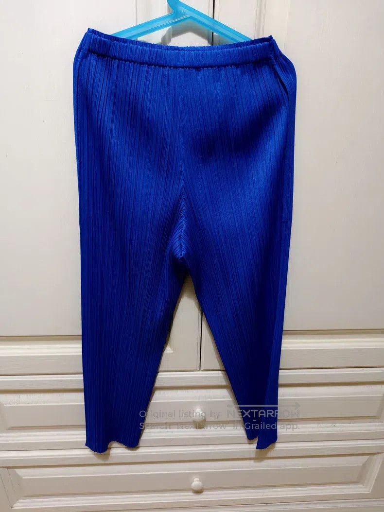 Issey Miyake Issey Miyake Blue Pleated Pants Size 42" / US 20 - 2 Thumbnail