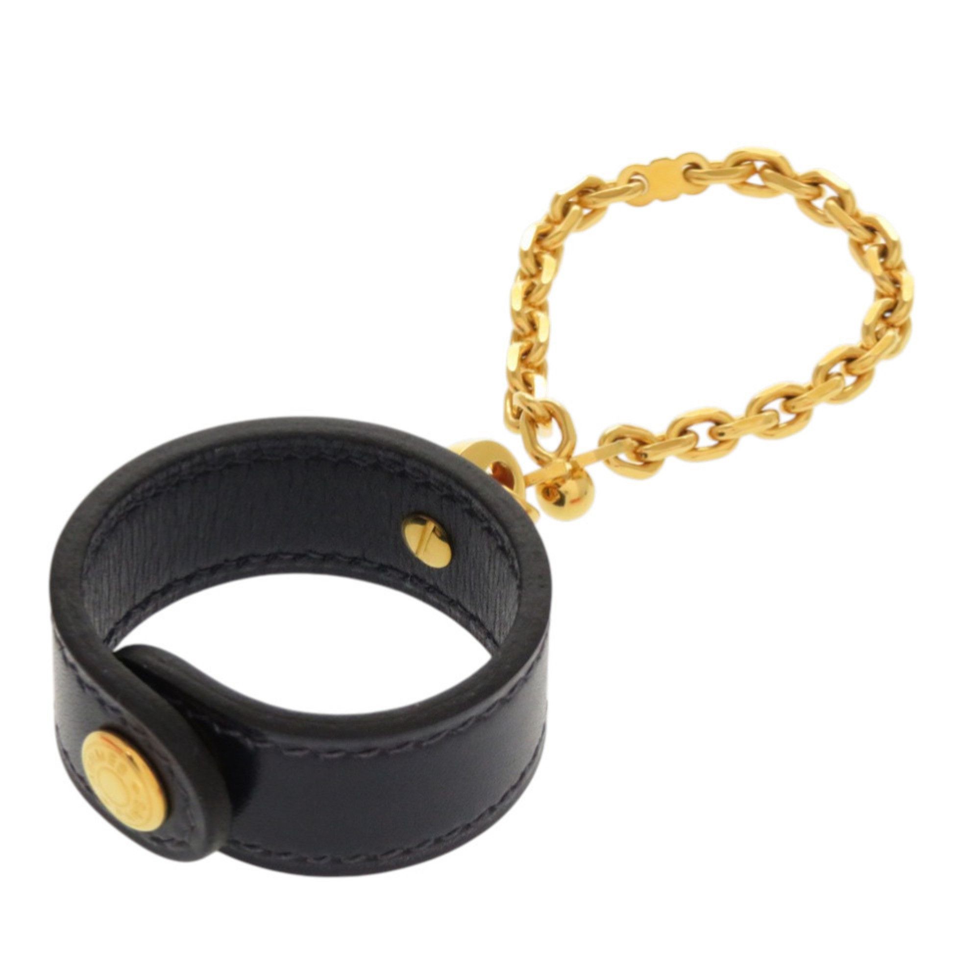 Hermes Like New Hermes Glove Holder, Box Calf Leather, Navy, Gold Hardware, Charm, 0119 HERMES Size ONE SIZE - 1 Thumbnail