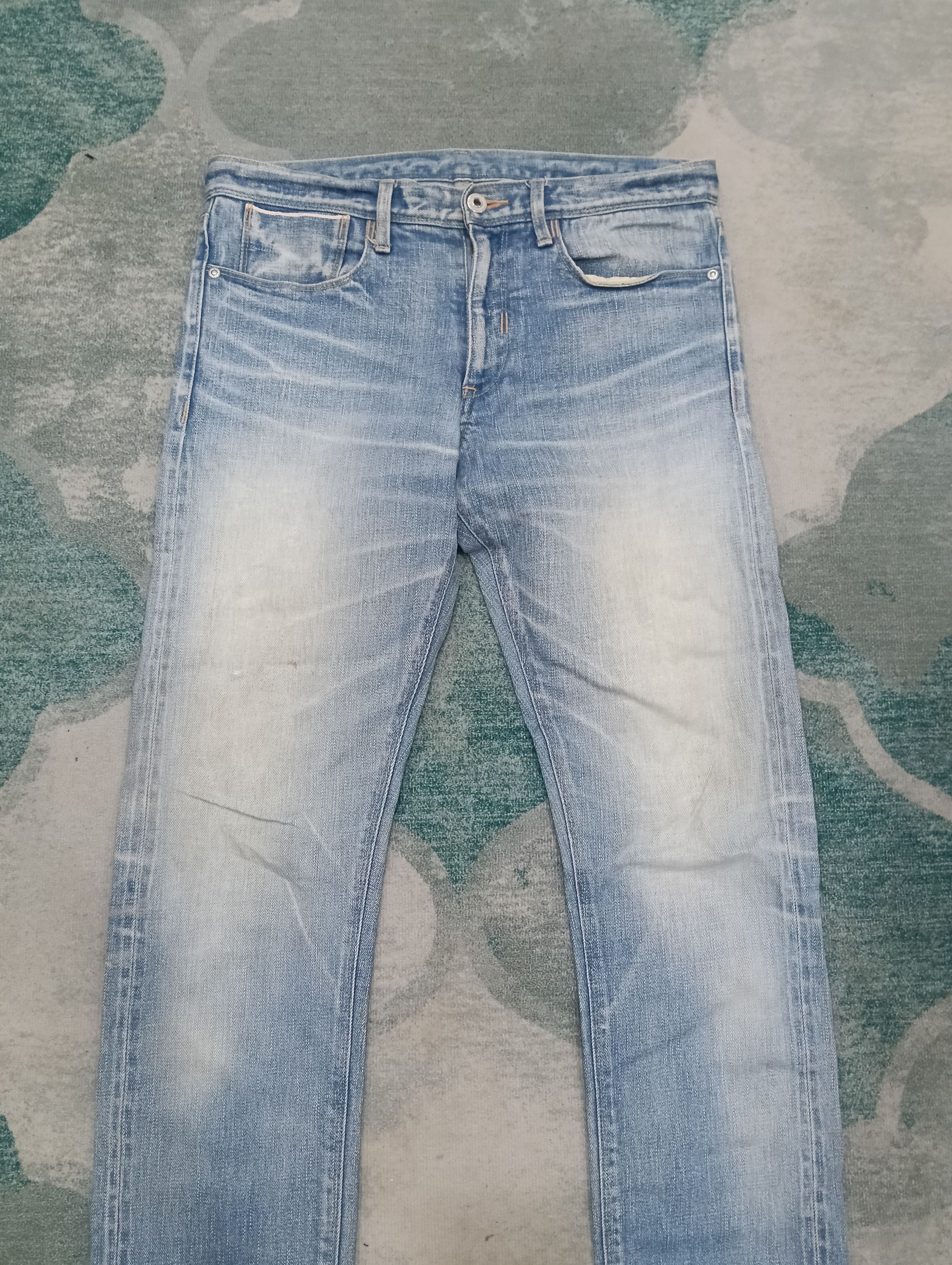 Japanese Brand × Le Grande Bleu (L.G.B.) × Neil Barrett Black Barrett Selvedge Skinny Denim Size US 33 - 2 Thumbnail