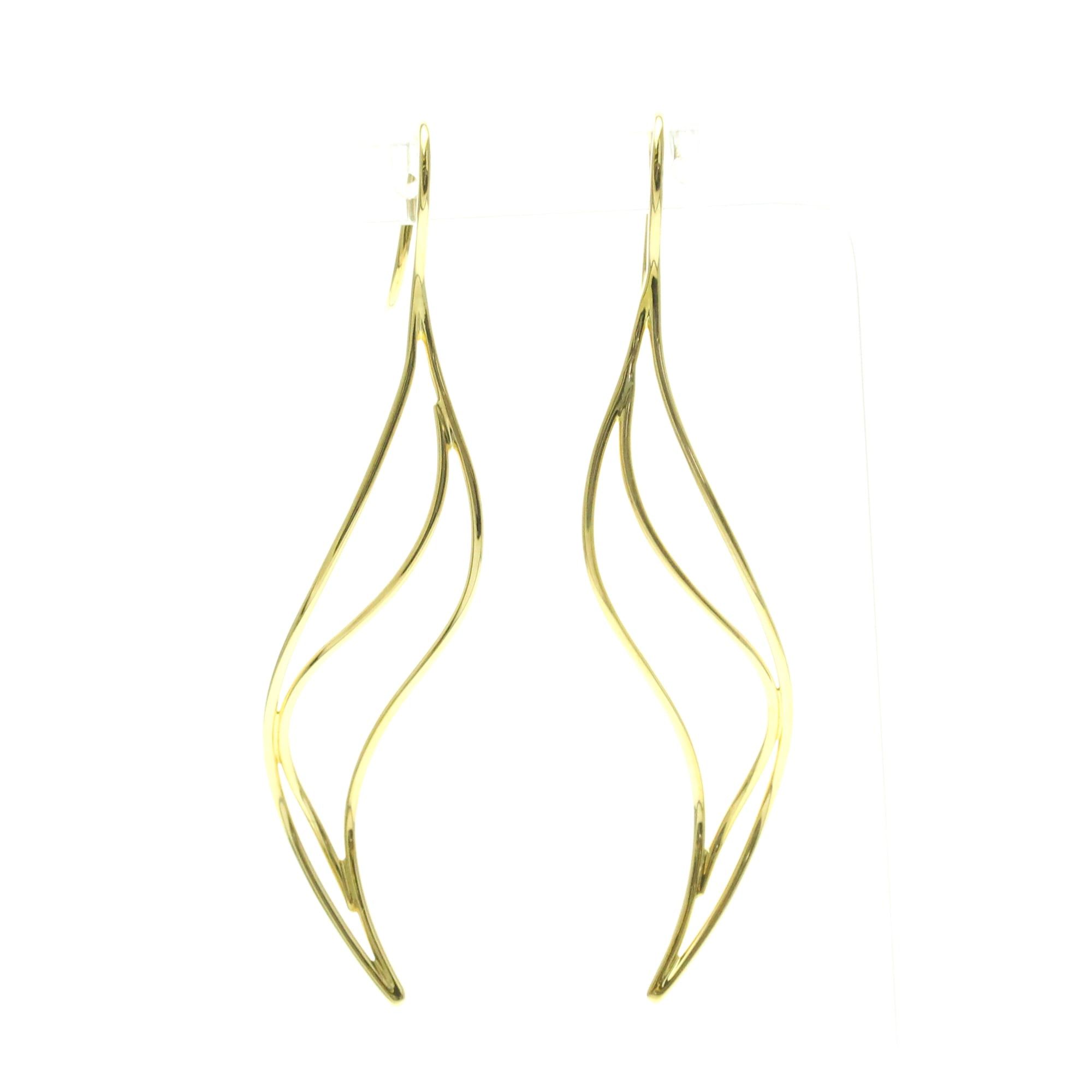 Tiffany & Co. Tiffany Wave Earrings No Stone Yellow Gold (18K) Drop Earrings Gold Size ONE SIZE - 1 Thumbnail