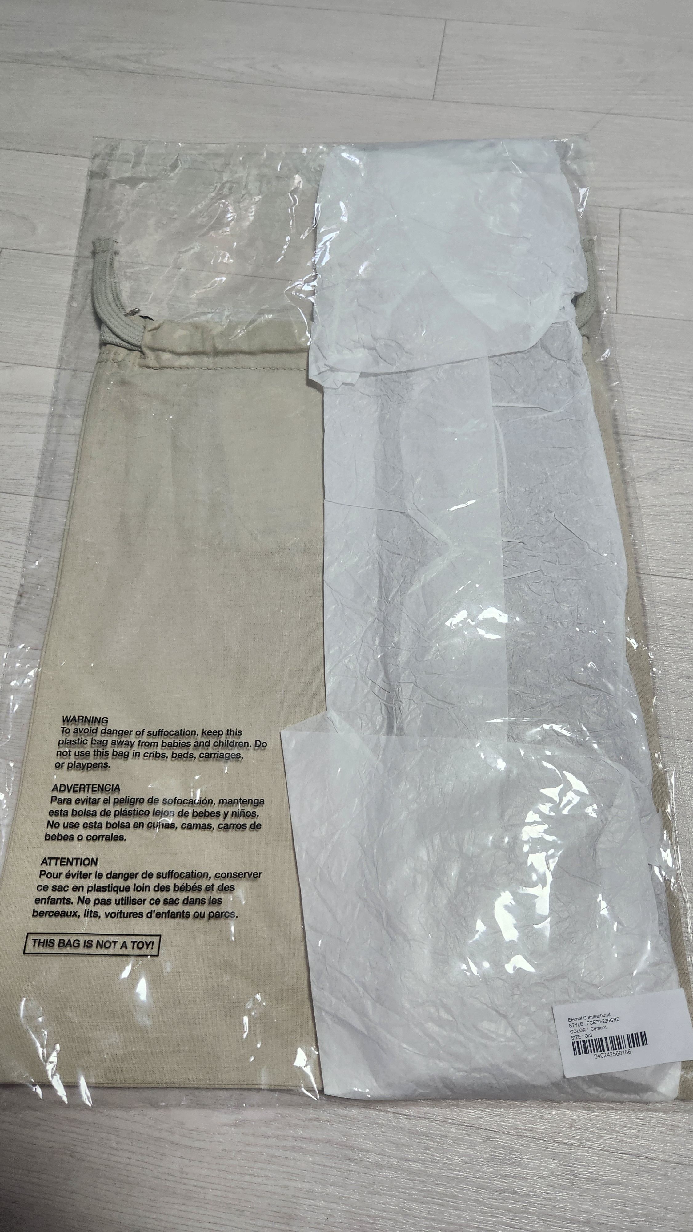 Fear of God fear of god eternal cummerbund cement Size ONE SIZE - 3 Thumbnail