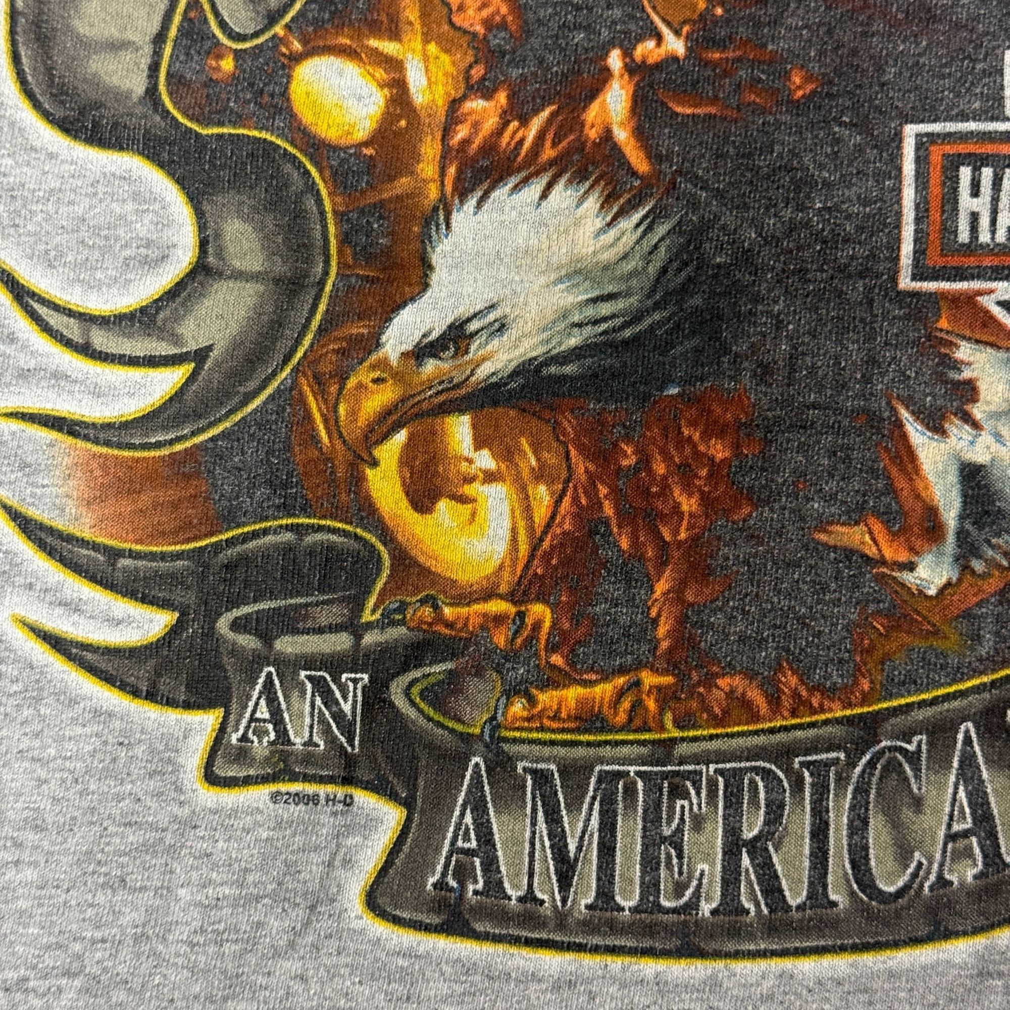 Harley Davidson Y2K HARLEY DAVIDSON Heather BIKER Tank Top SOARING EAGLE Size US XXL / EU 58 / 5 - 11 Thumbnail