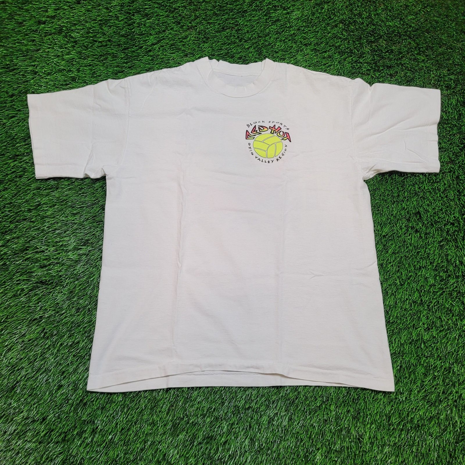 Vintage VTG 1992 Kent State Tour Neon T-Shirt Single Stitch Boxy L Size US L / EU 52-54 / 3 - 4 Thumbnail