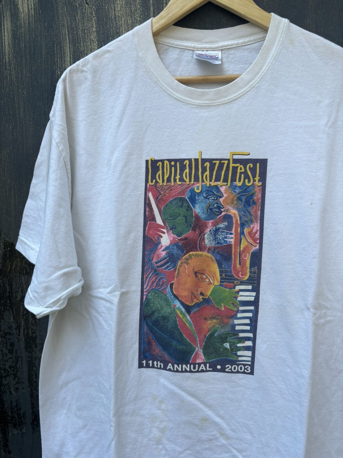 Vintage RARE! Vintage 90’s Art Jazz Fest Promo Size US XL / EU 56 / 4 - 3 Thumbnail