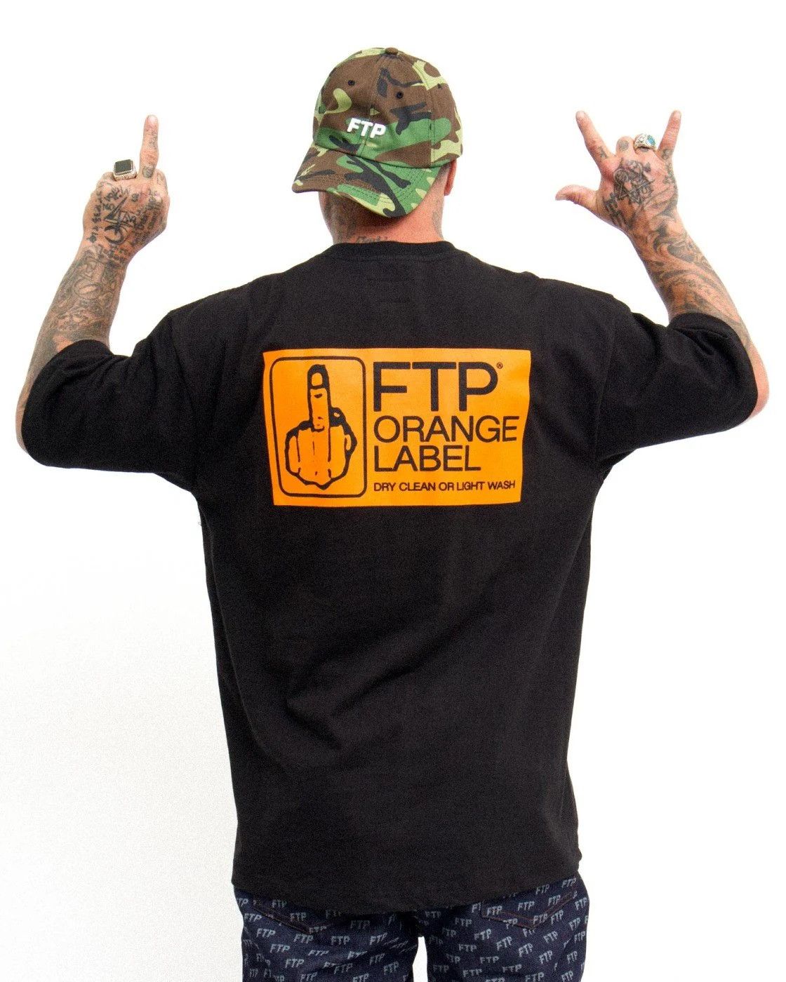 Fuck The Population FTP 6 Panel Hat Woodland Camo NEW Size ONE SIZE - 6 Thumbnail