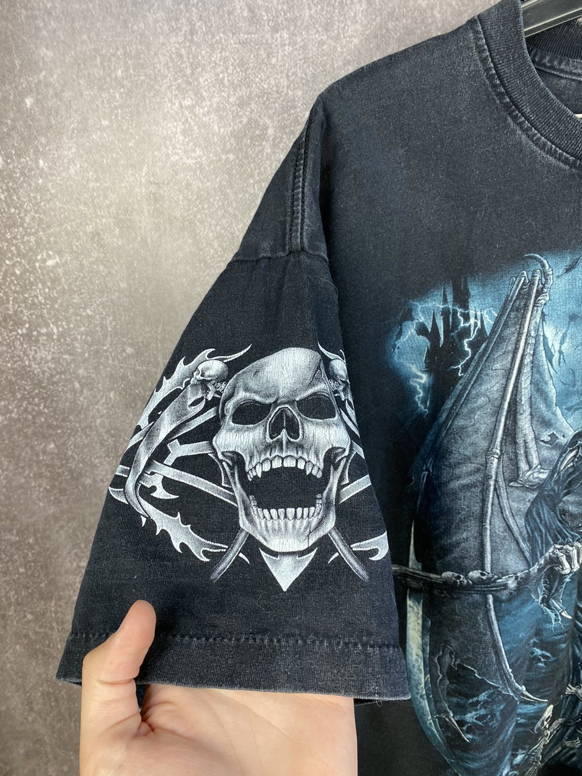 Band Tees wild vintage skull t shirt faded y2k Size US XL / EU 56 / 4 - 4 Thumbnail