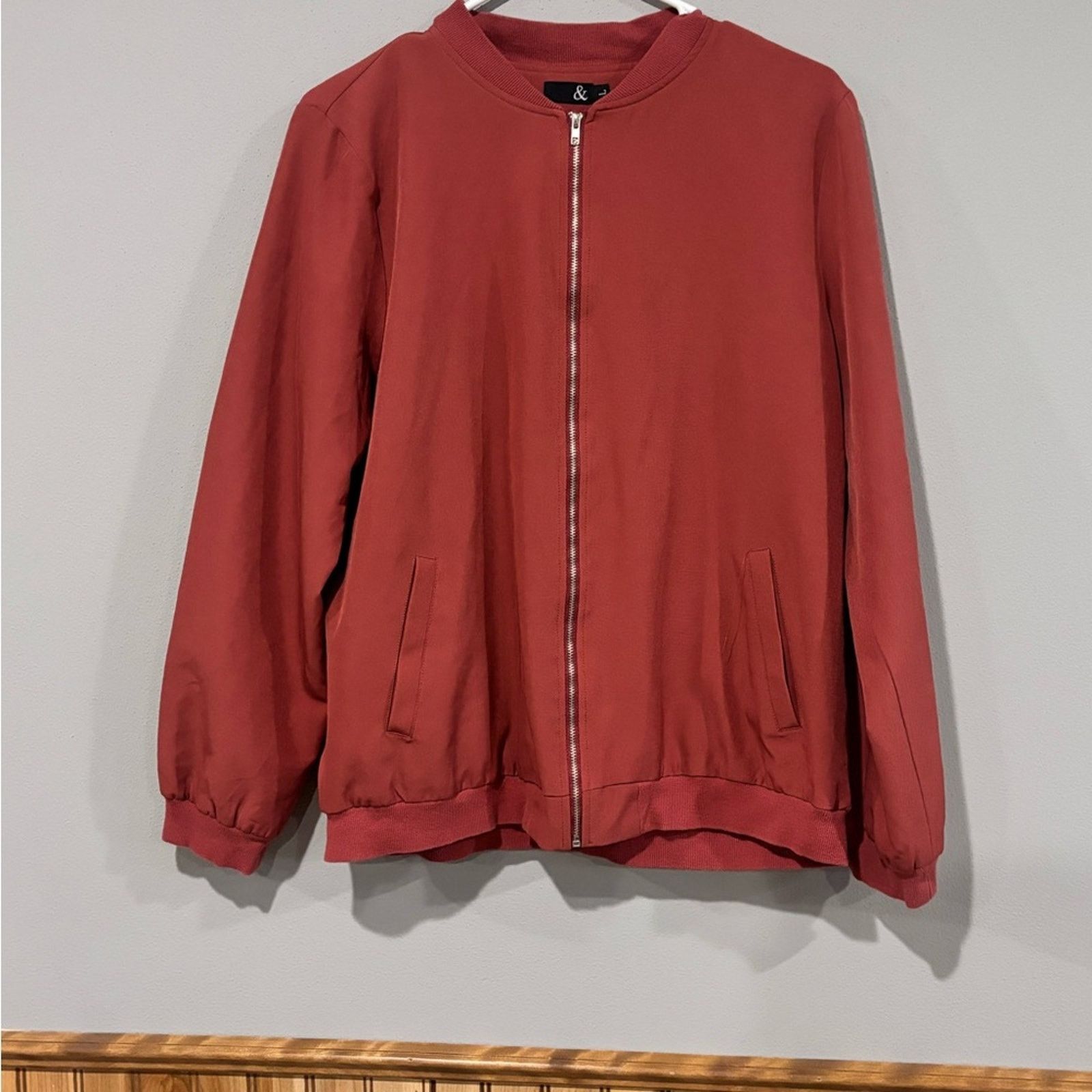 Other Elegant Red Bomber Jacket for Women Size L / US 10 / IT 46 - 1 Thumbnail