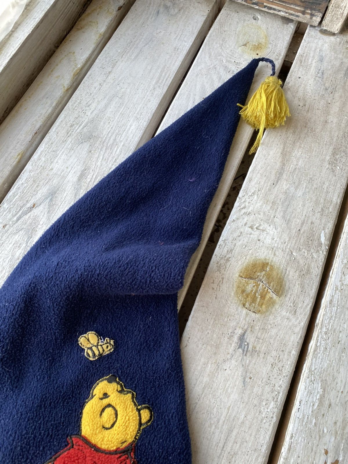 Disney × Vintage Vintage 90s Pooh Beanie Snowcap Snow Fleece Hat Size ONE SIZE - 3 Thumbnail