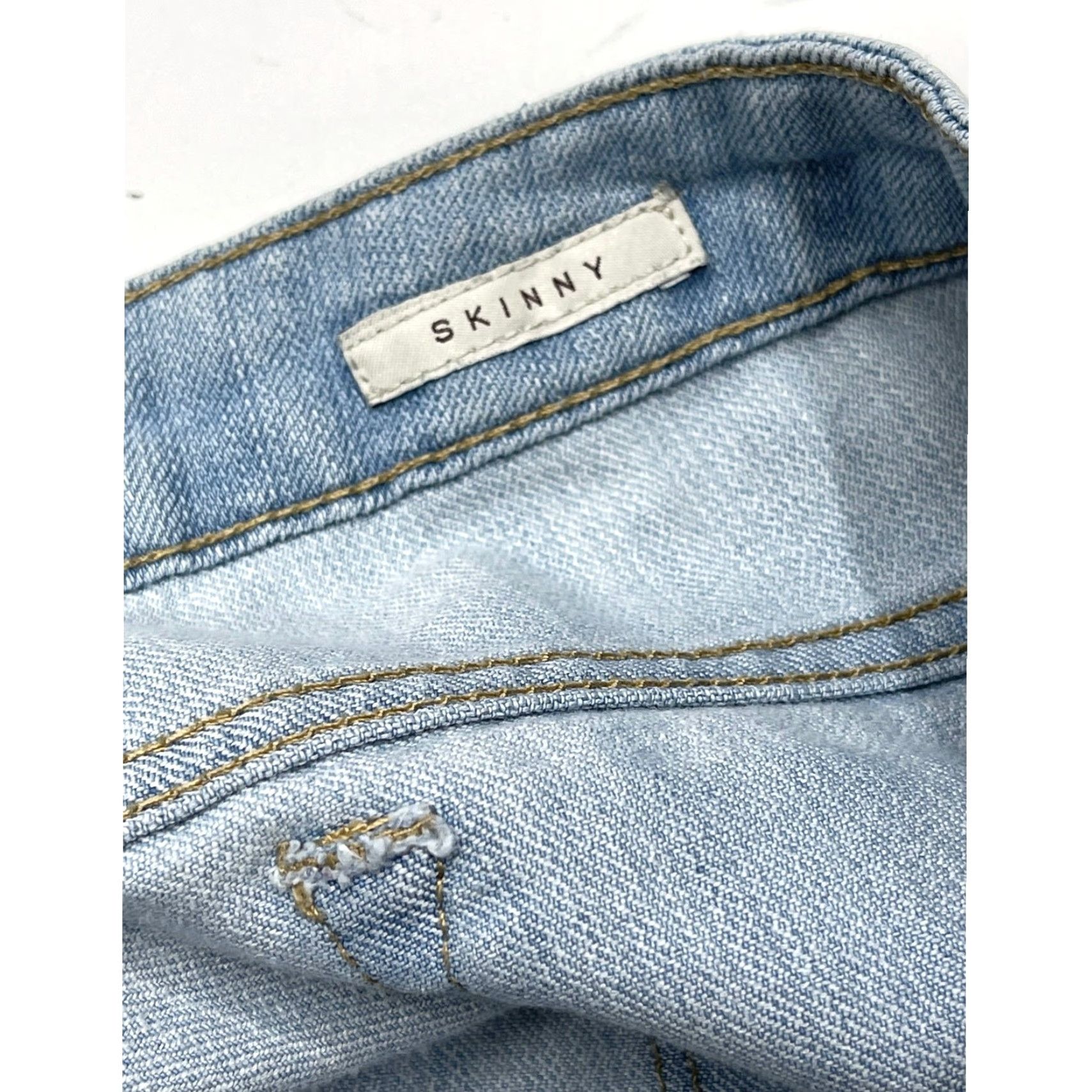 Anne Klein Anne Klein Skinny Jeans Women Size 16 Light Blue Denim Mid Rise Cotton Blend Jeans Size 26" / US 2 / IT 38 - 4 Thumbnail
