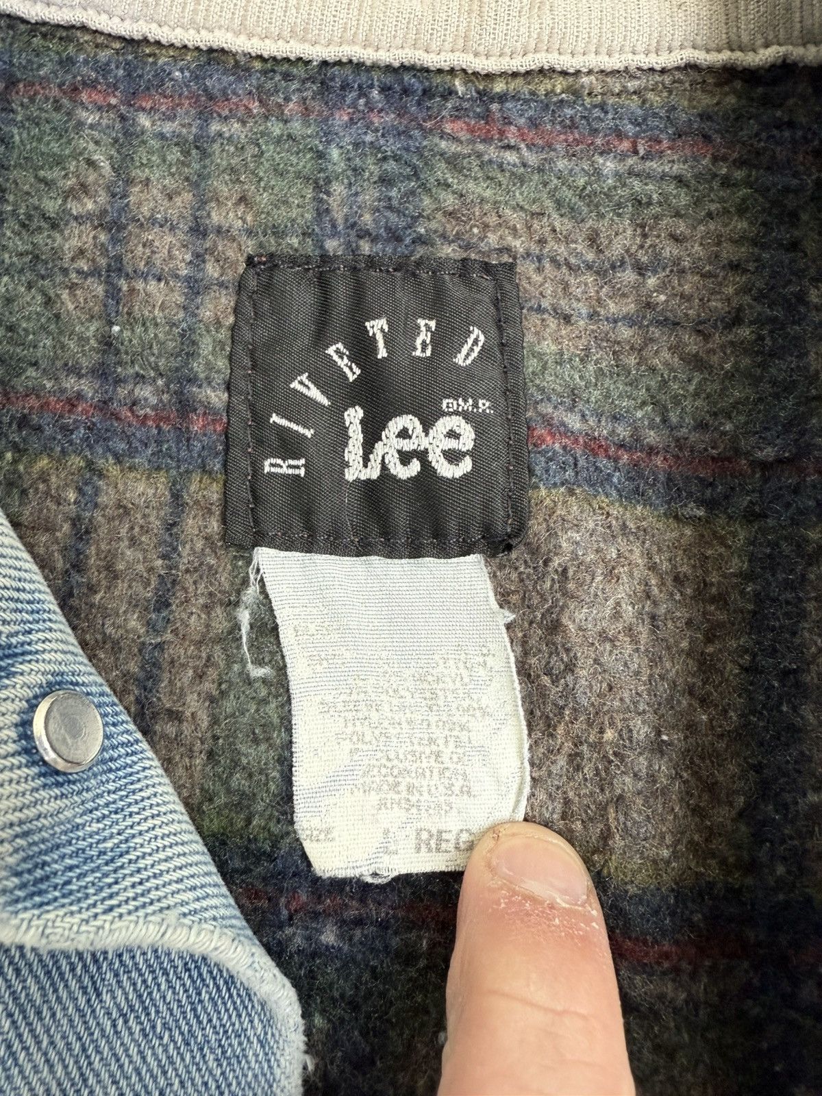 Lee × Vintage Vintage LEE Denim Trucker Jacket Size US L / EU 52-54 / 3 - 3 Thumbnail