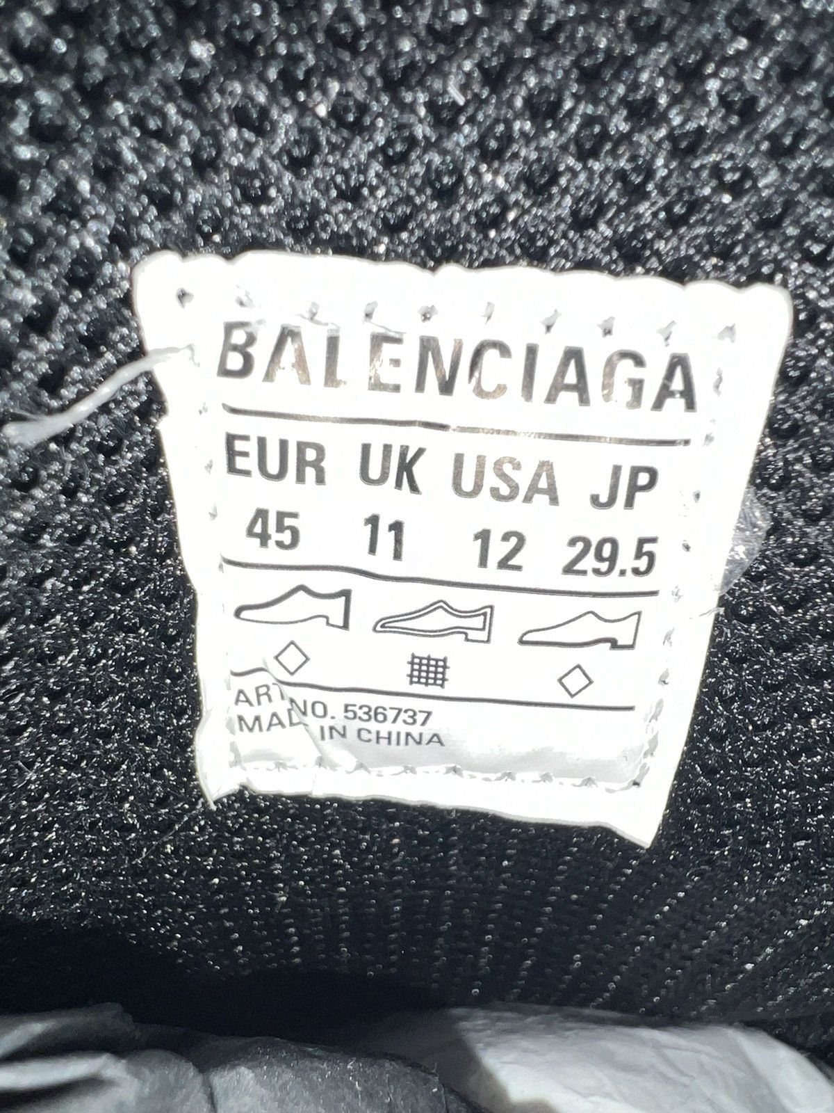 Balenciaga Balenciaga DIY Metal Black Triple S Size US 12 / EU 45 - 6 Thumbnail