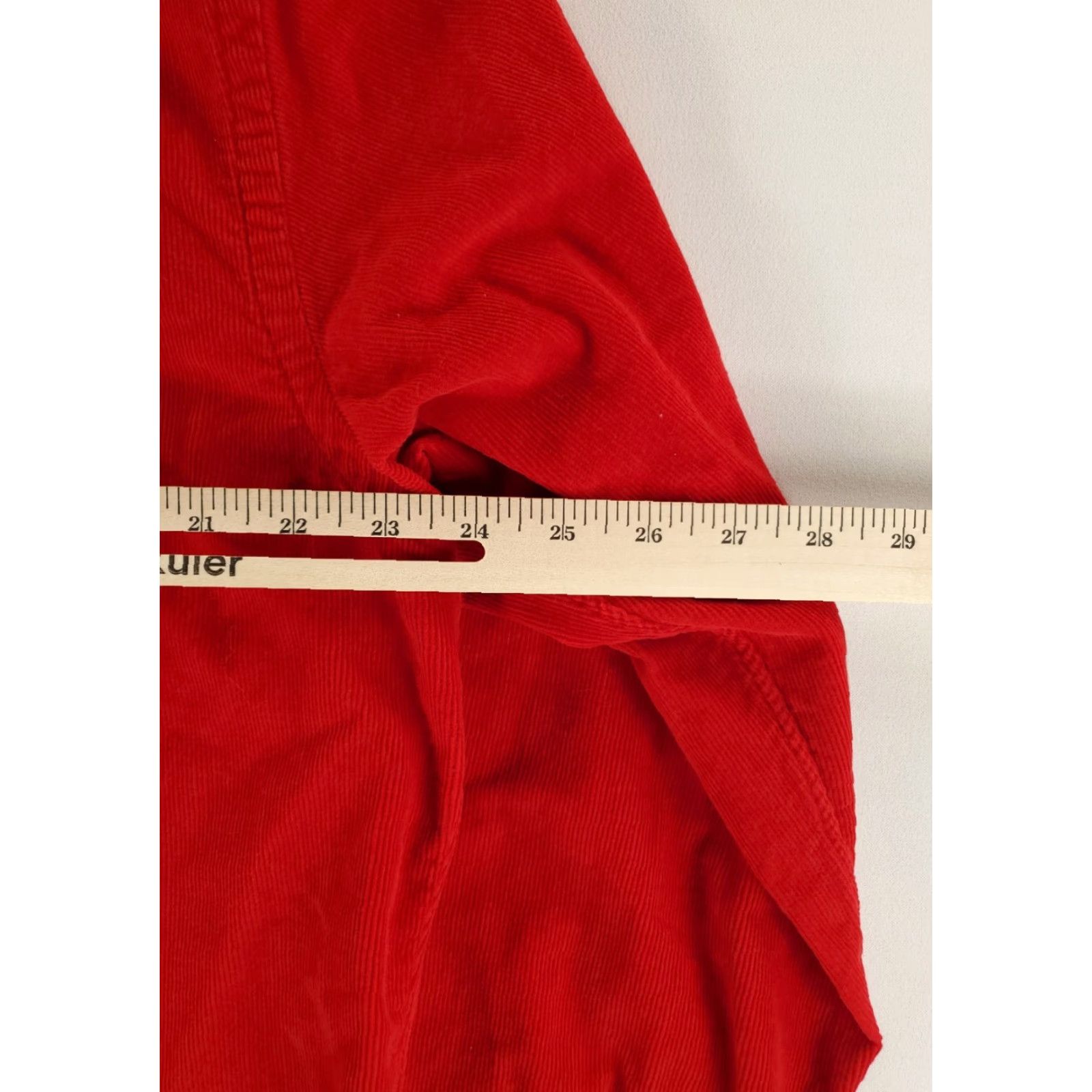 Ralph Lauren Ralph Lauren Shirt Corduroy Button Down Custom Fit Red Long Sleeve Mens XL Size US XL / EU 56 / 4 - 5 Thumbnail