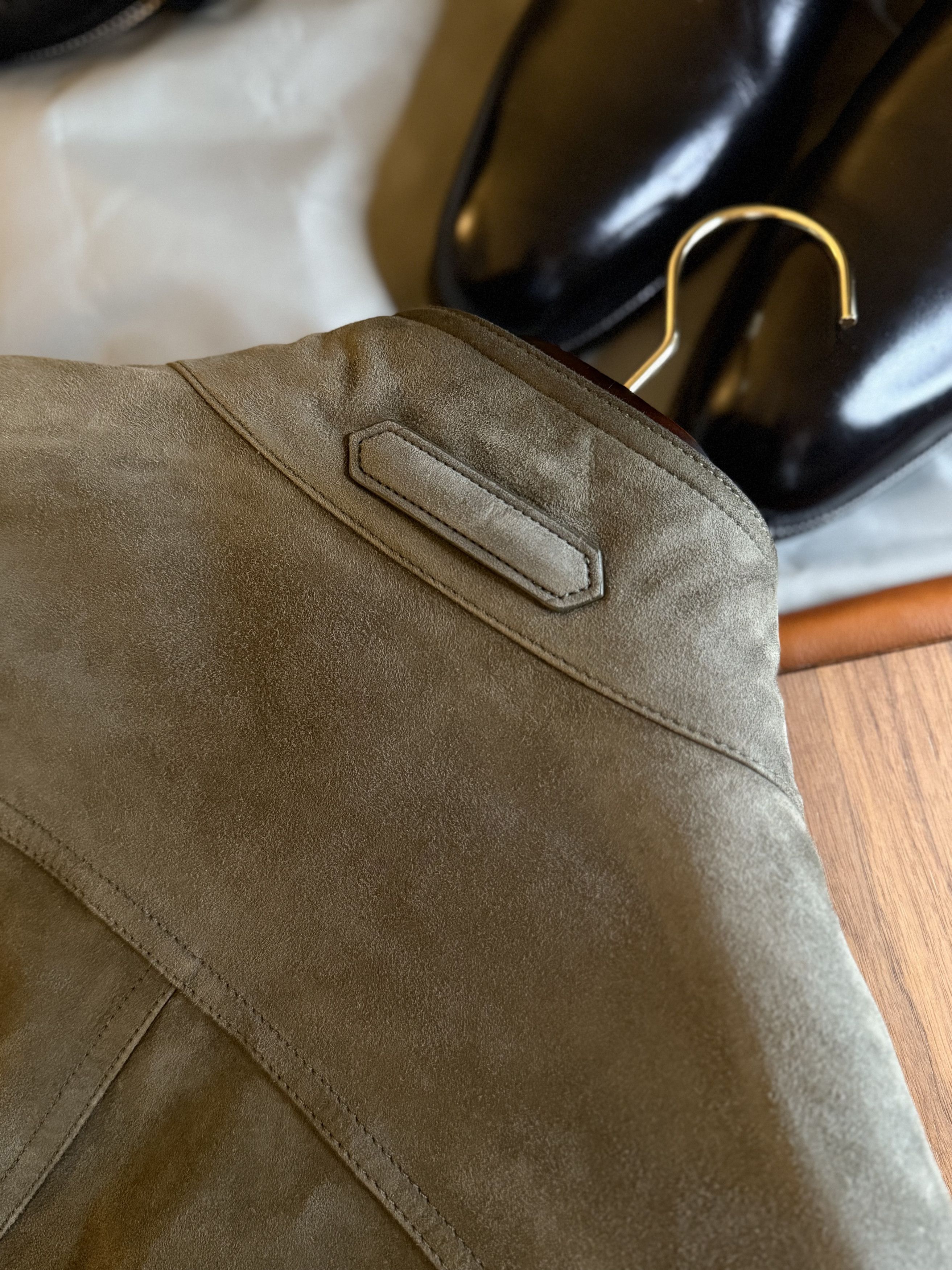 Tom Ford Coveted Rare $6,300 w/tax TOM FORD Green Suede Jacket Size US L / EU 52-54 / 3 - 18 Thumbnail
