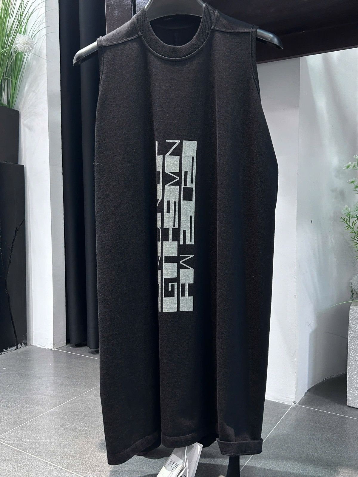 Rick Owens Drkshdw Rick Owens DRKSHDW Logo Tank Top Size US M / EU 48-50 / 2 - 1 Thumbnail