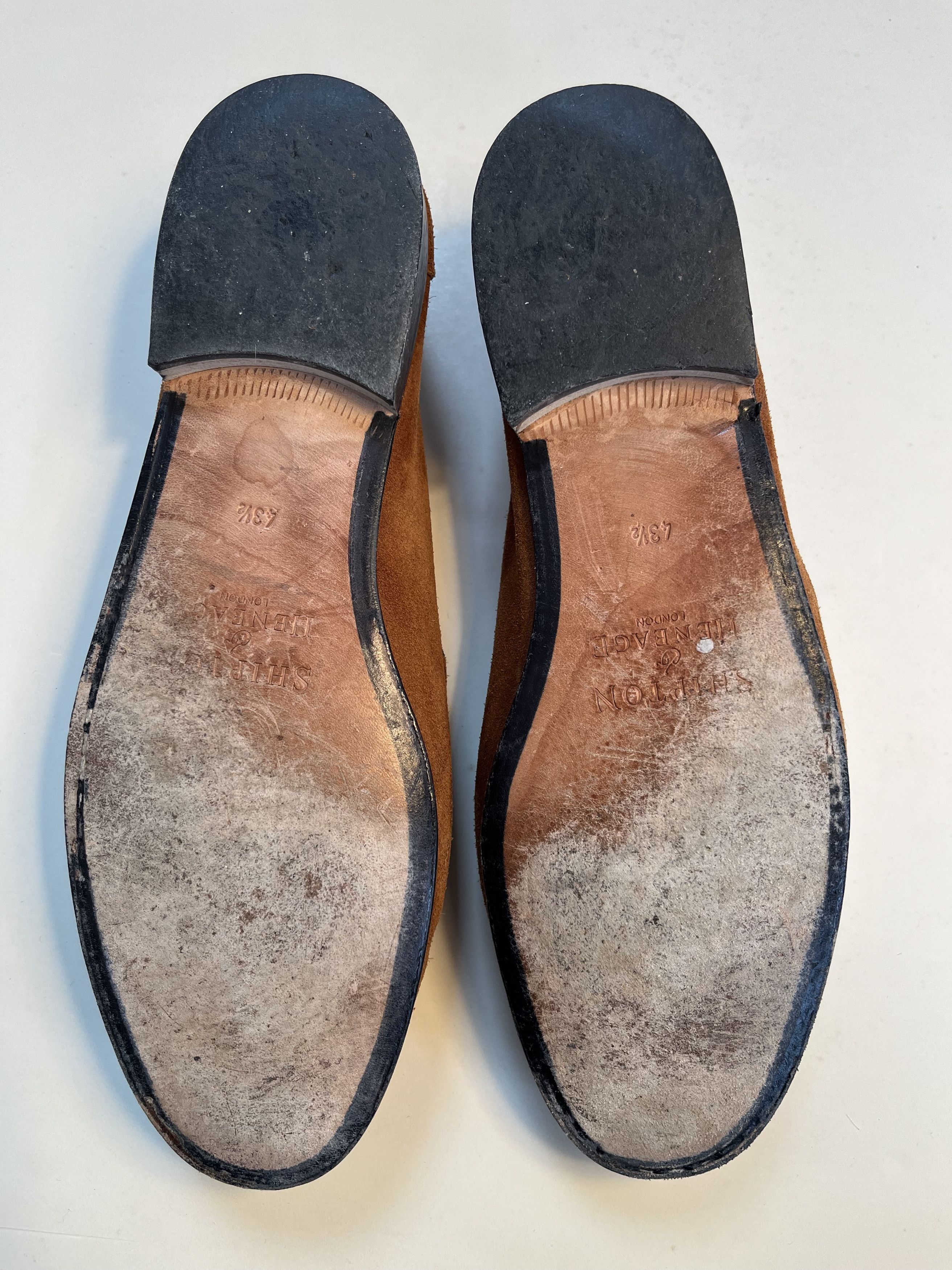 Shipton & Heneage Shipton & Heneage Tan Suede Leather Loafers Size US 10.5 / EU 43-44 - 5 Thumbnail