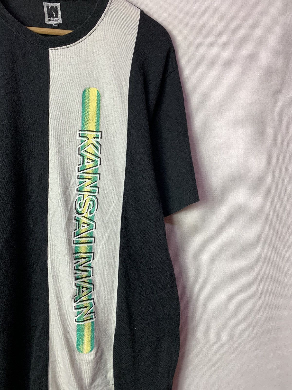 Japanese Brand Rare! Vintage 90s Kansai Man Spellout Tee Size US L / EU 52-54 / 3 - 2 Thumbnail