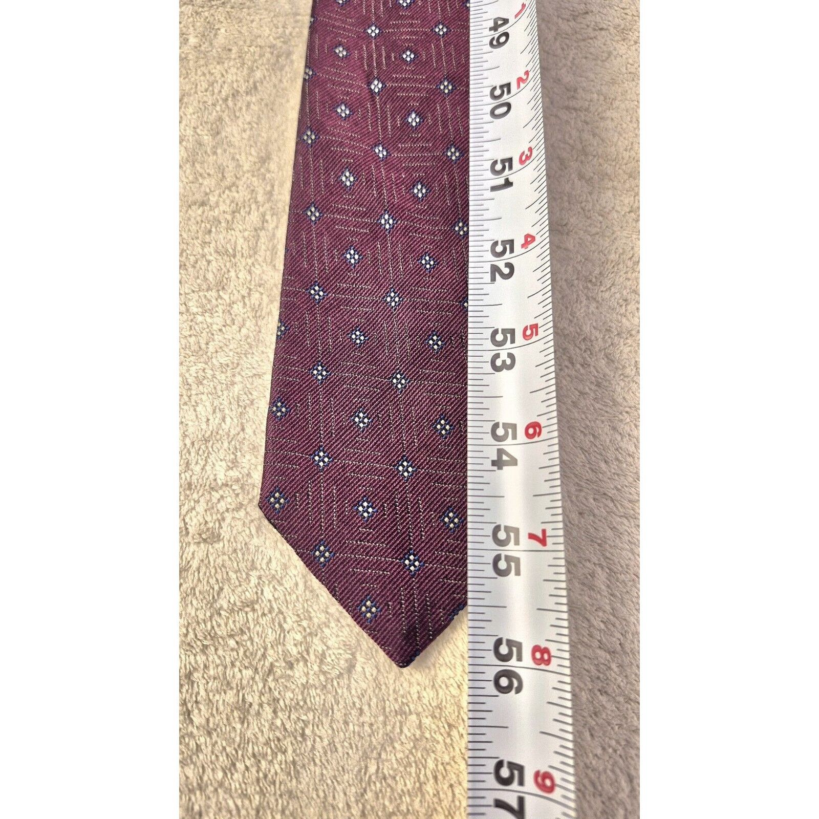 Polo Ralph Lauren Vintage Polo Ralph Lauren Silk Tie Red Geometric Necktie Size ONE SIZE - 3 Thumbnail
