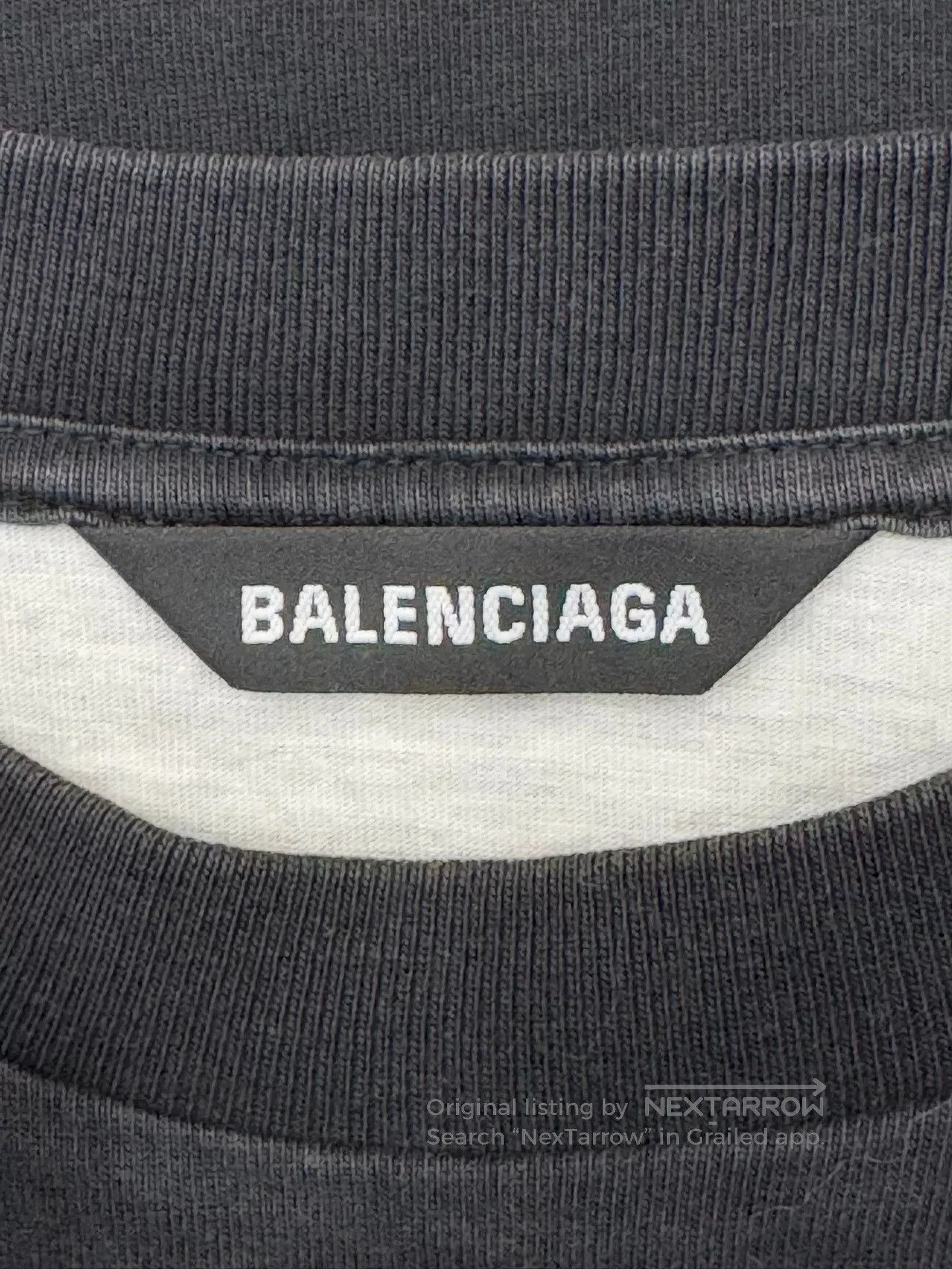 Balenciaga Balenciaga Two-Layered T-Shirt in Black. Size S / US 4 / IT 40 - 7 Thumbnail