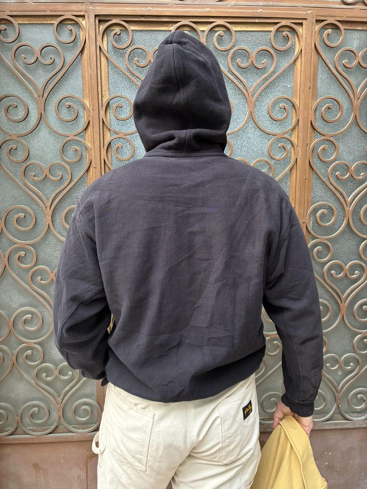 Carhartt Wip BLACK CARHARTT WIP AMERICAN SCRIPT HEAVYWEIGHT HOODIE Size US M / EU 48-50 / 2 - 9 Thumbnail