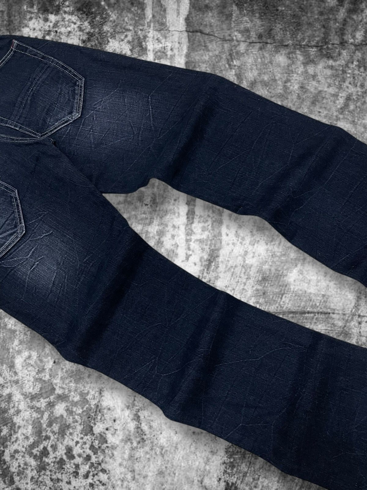 Japanese Brand Vintage 90’s Japan Designer Double Focus ‘Poetry’ Denim Size US 29 - 9 Thumbnail